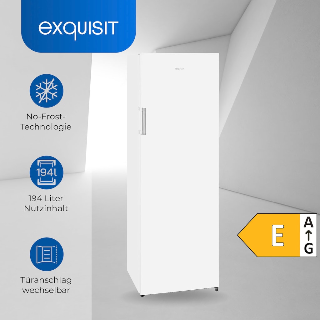 exquisit Gefrierschrank »GS271-NF-H-010E«, 169,1 cm hoch, 55,9 cm breit