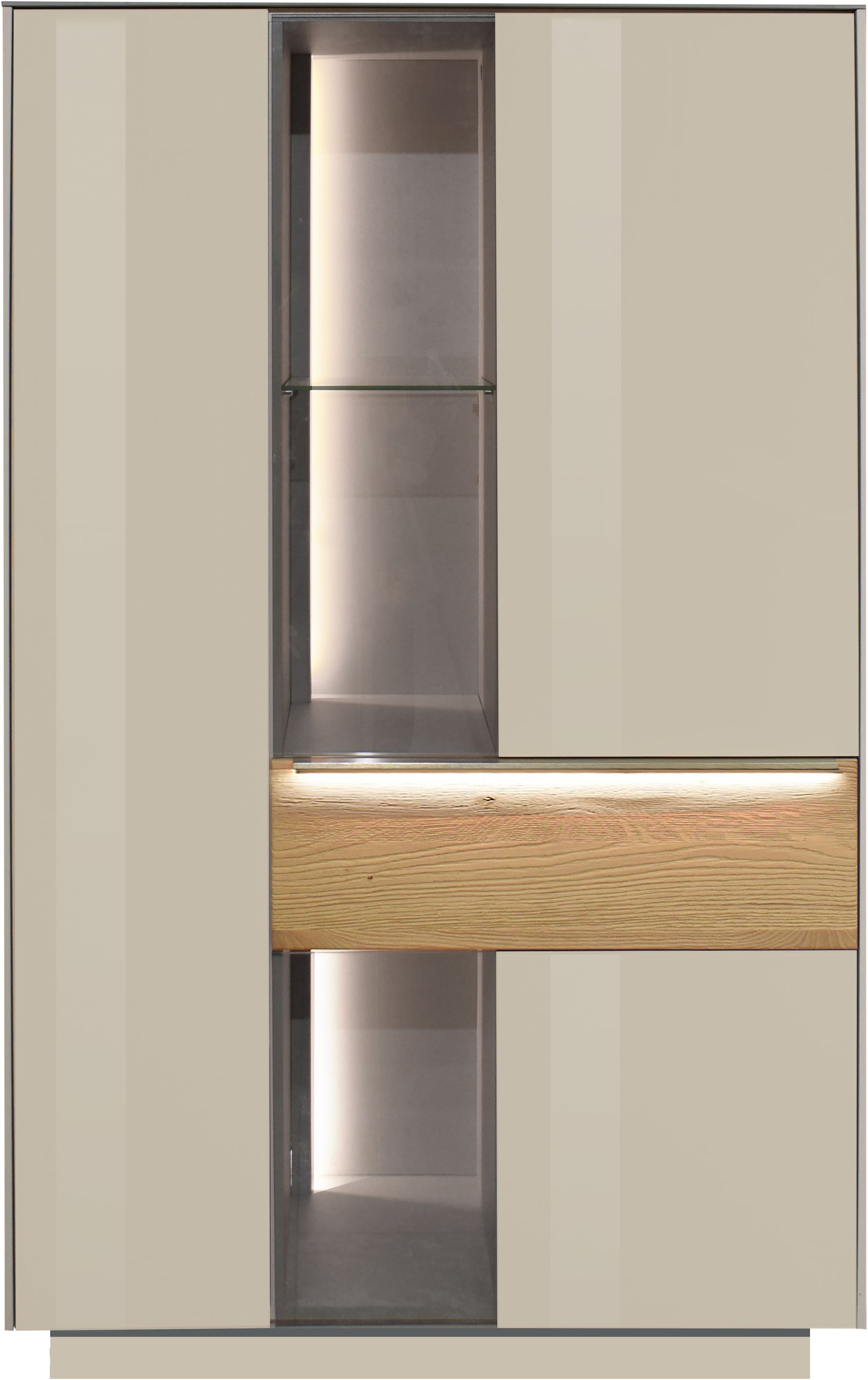 Mäusbacher Highboard »Nova« Highboard, BHT 96/151/42 cm, inkl. Griffbeleuchtung, Türdämpfung