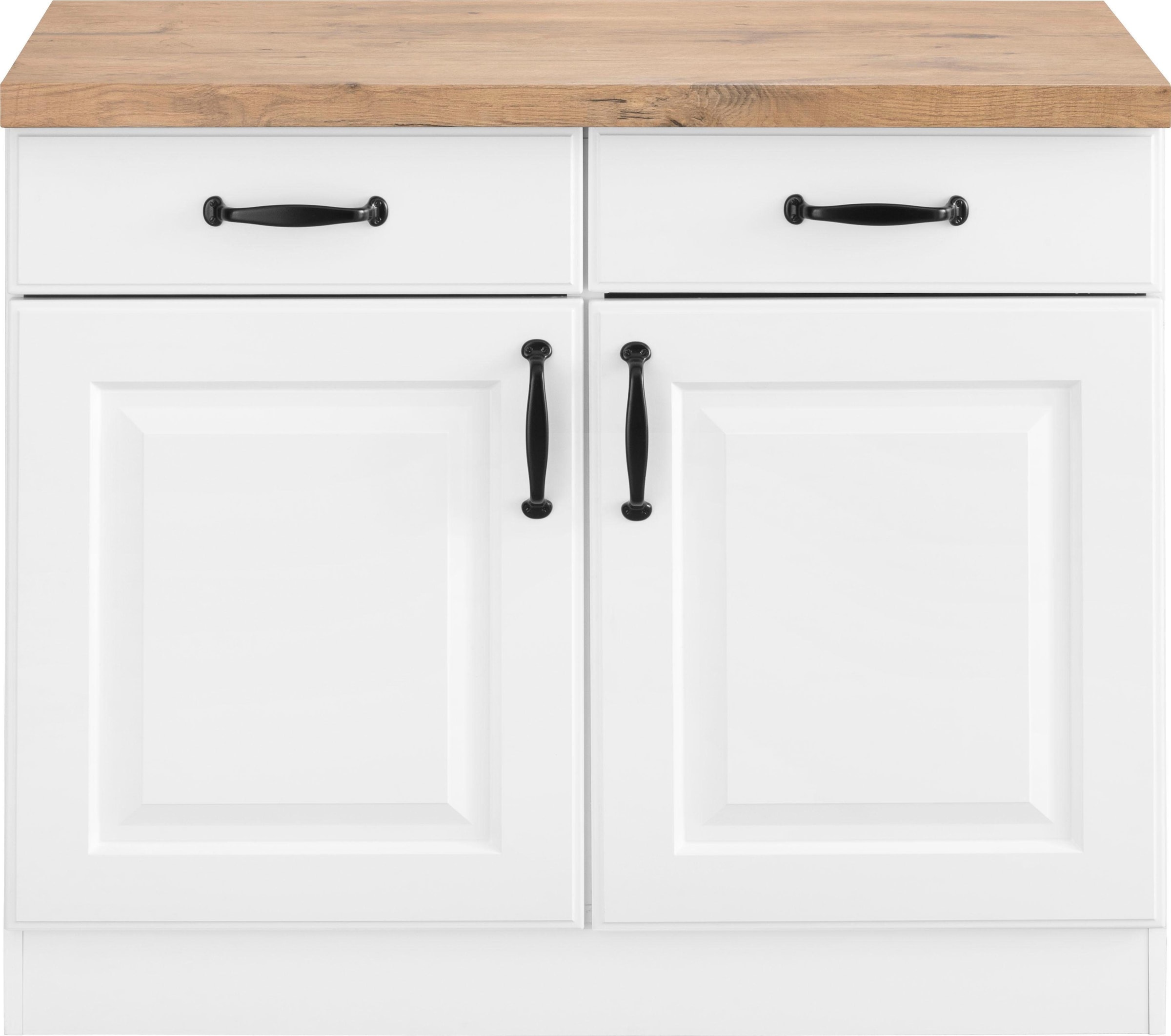 wiho Küchen Unterschrank »Erla« 100 cm breit mit Kassettenfront