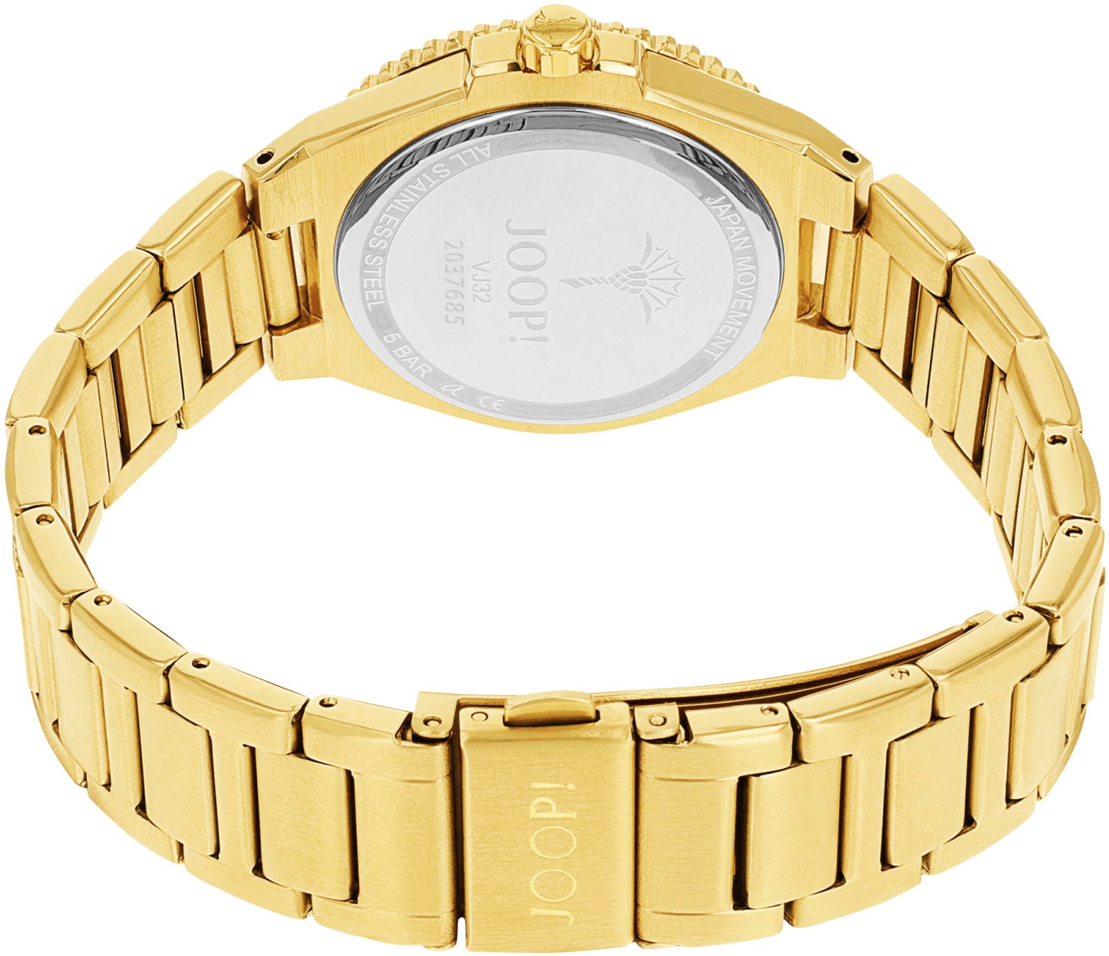 JOOP! Quarzuhr, Armbanduhr, Damenuhr, analog, Datum, Edelstahlarmband