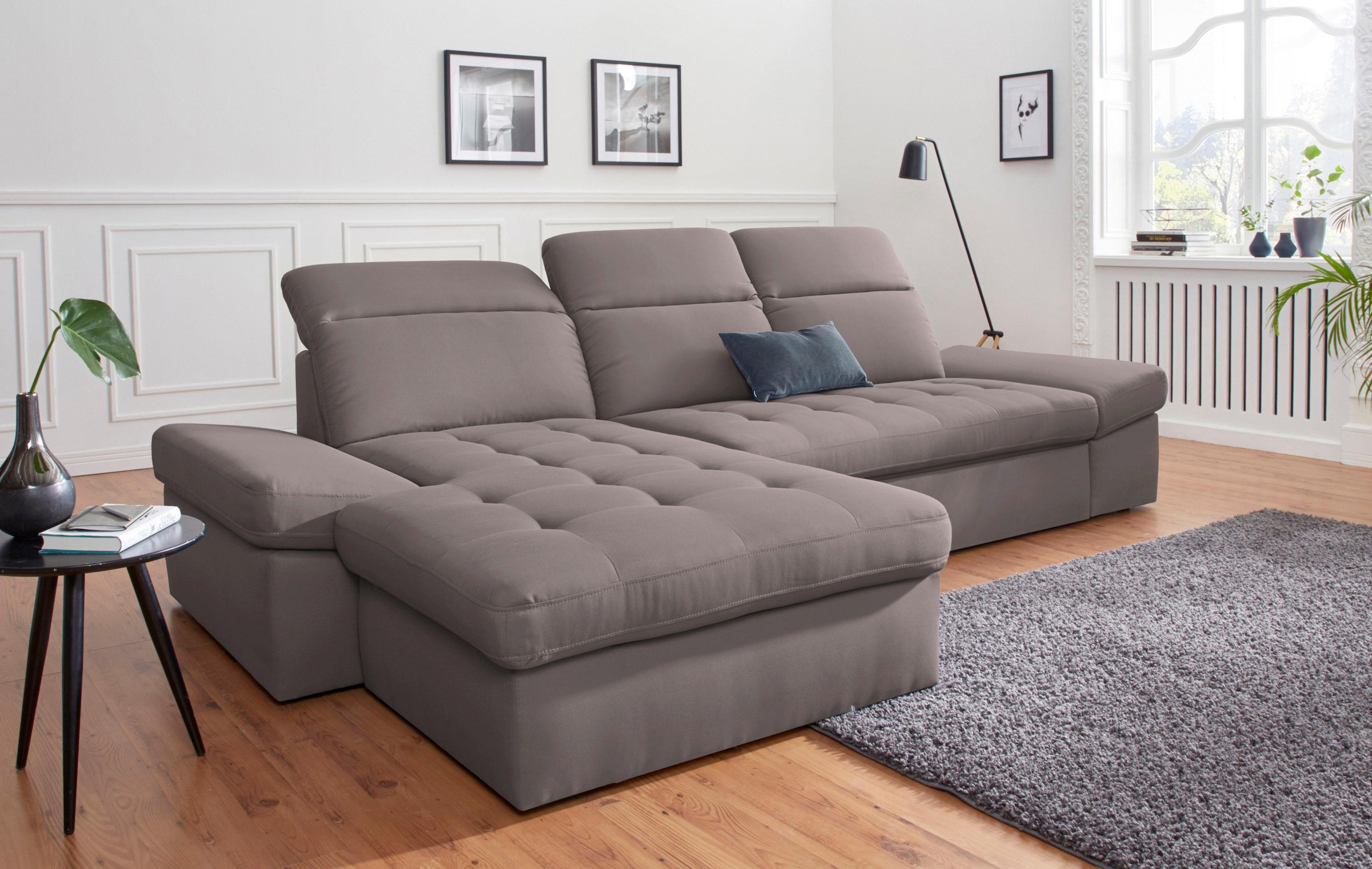 sit&more Ecksofa »Stardust L-Form«, wahlweise mit Bettfunktion und Bettkasten