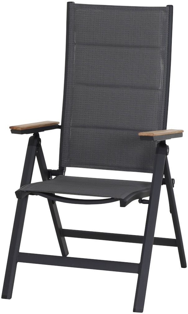 Siena Garden Gartensessel »Tesoro Klappsessel 2er-Set FSC« Set, 2 Stk. tlg. Alu, Textil, Teak FSC 100 %