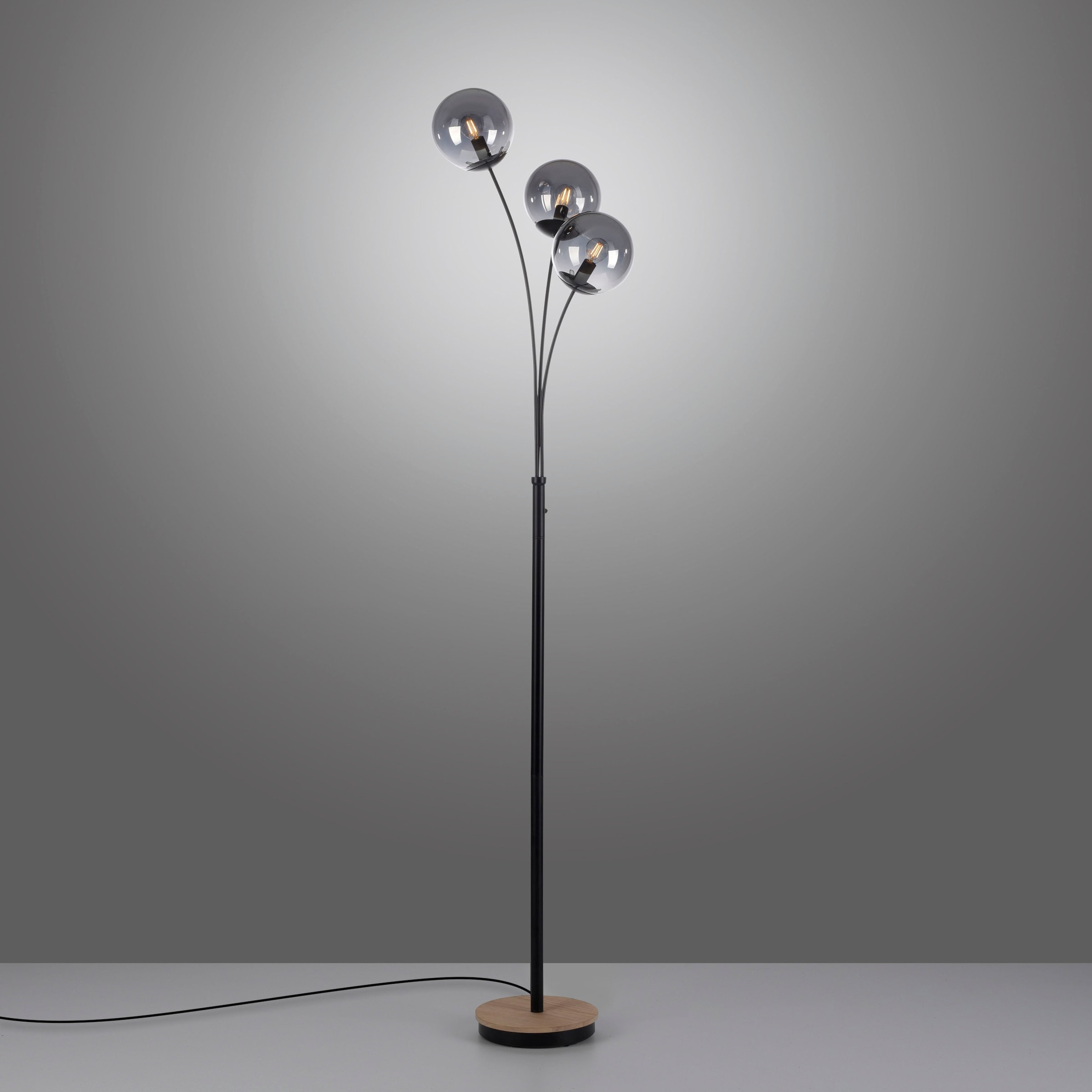 JUST LIGHT Stehlampe »GREEN WIDO«, 3 flammig, Leuchtmittel E14 | ohne Leuchtmittel