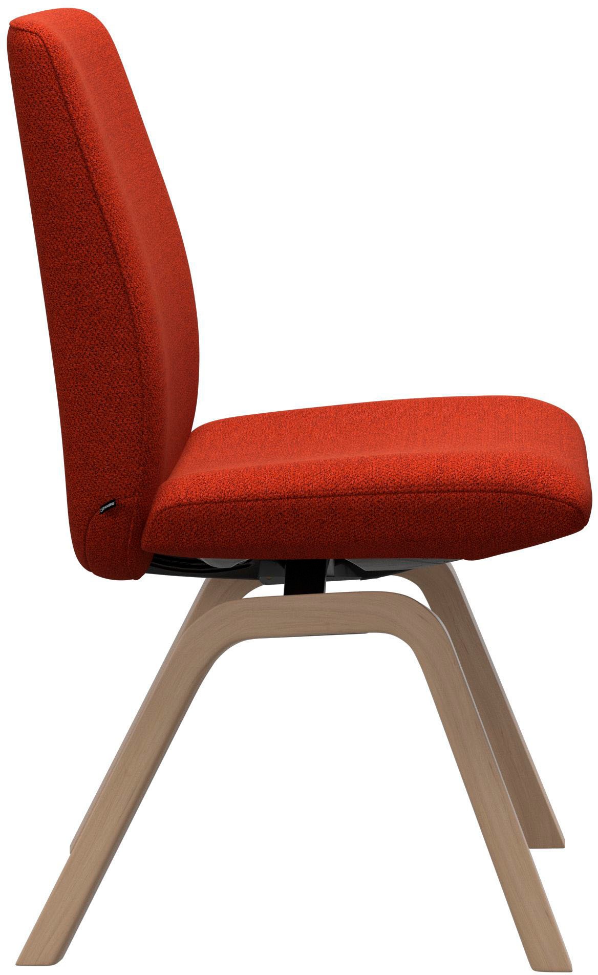 Stressless® Polsterstuhl »Laurel«, ROHLEDER Stoff Q2 FARON, Low Back, Größe L, mit schräggestellten Beinen in Walnuss