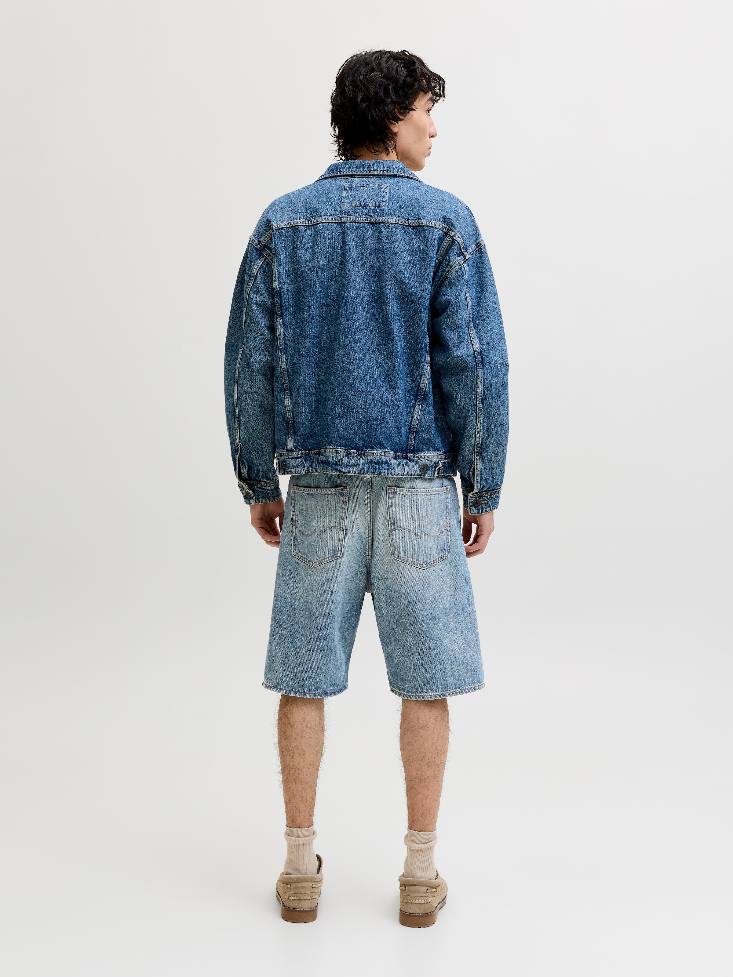 Jack & Jones Jeansshorts »JJIALEX JJORIGINAL SHORTS SBD 300 SN« Baumwolle, Baggy Fit