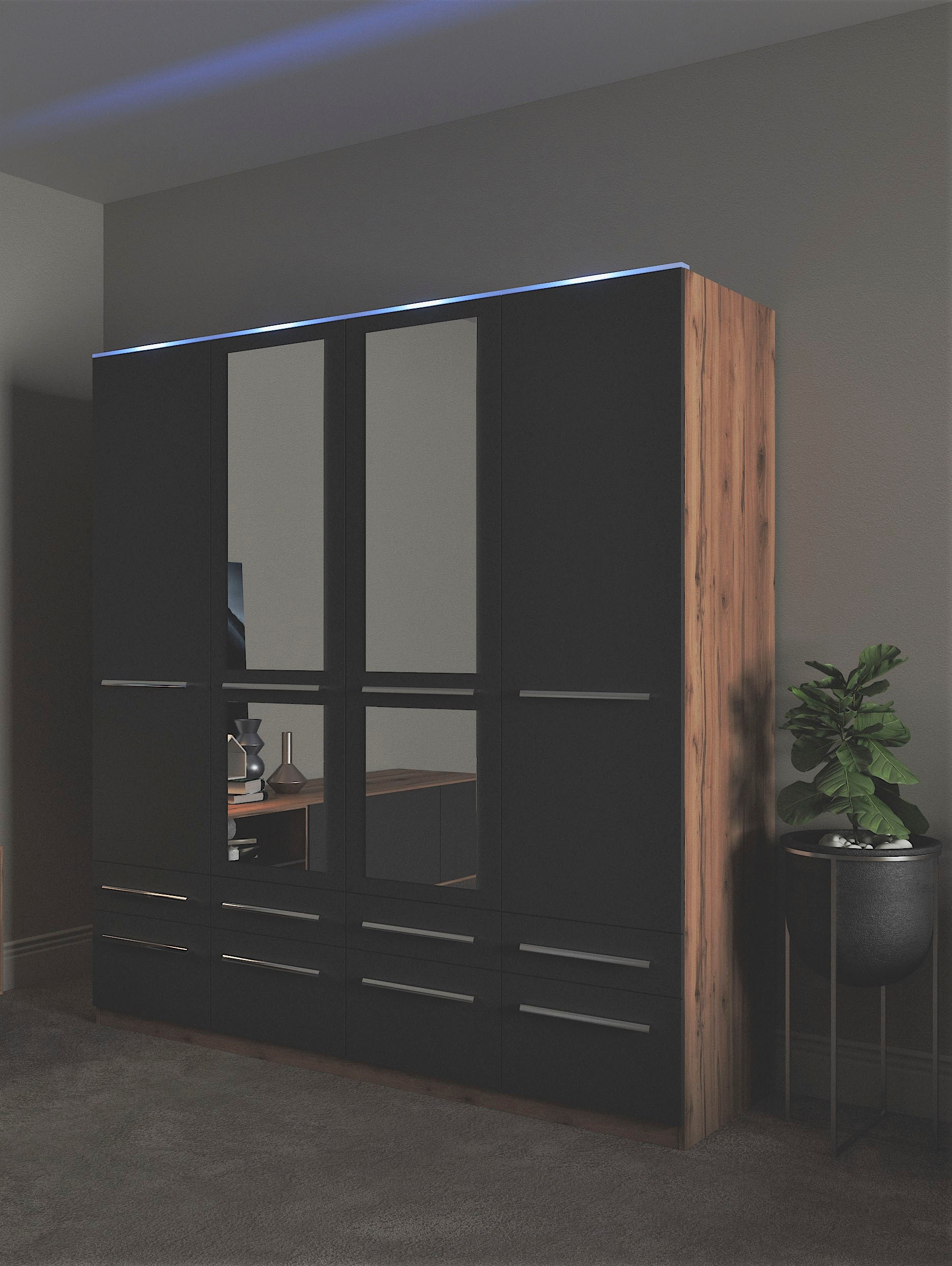 priess Kleiderschrank »Schrank Garderobe Wäscheschrank Barcelona in 5 Breit günstig online kaufen