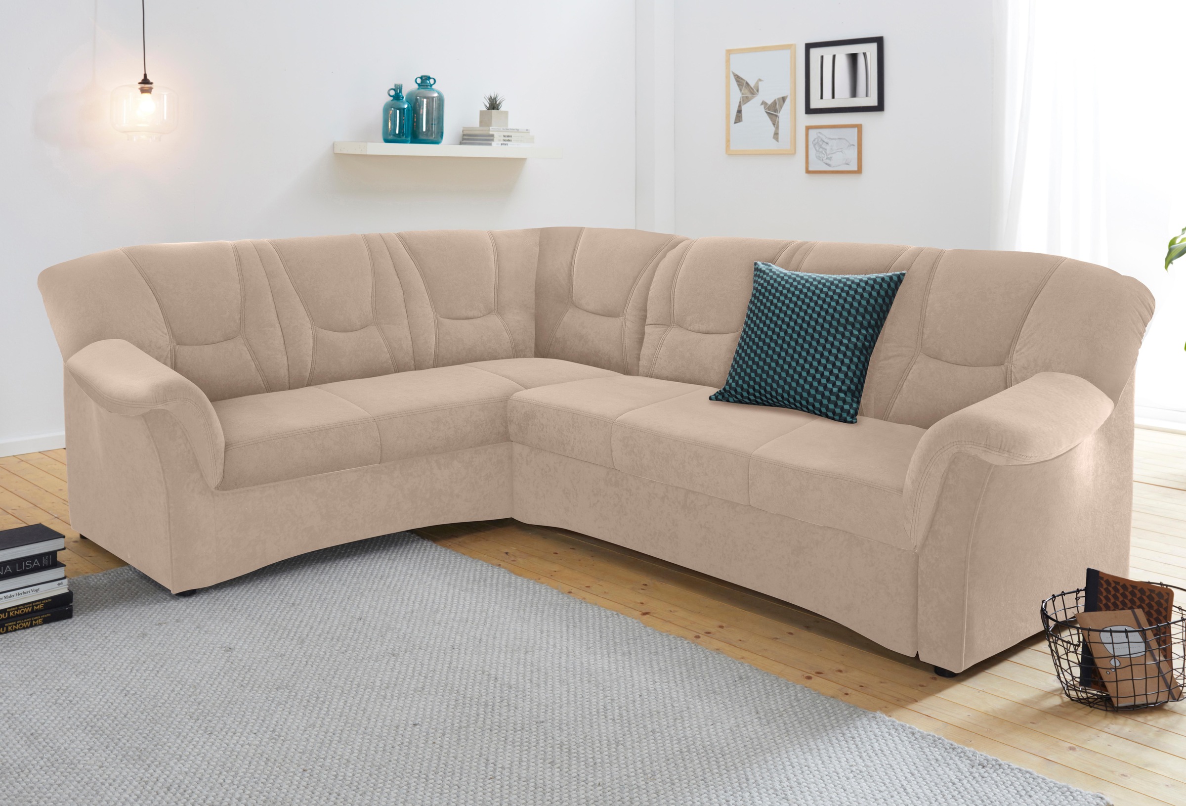 DOMO collection Ecksofa »Sarafina zeitlos und komfortabel, optional mit Fed günstig online kaufen