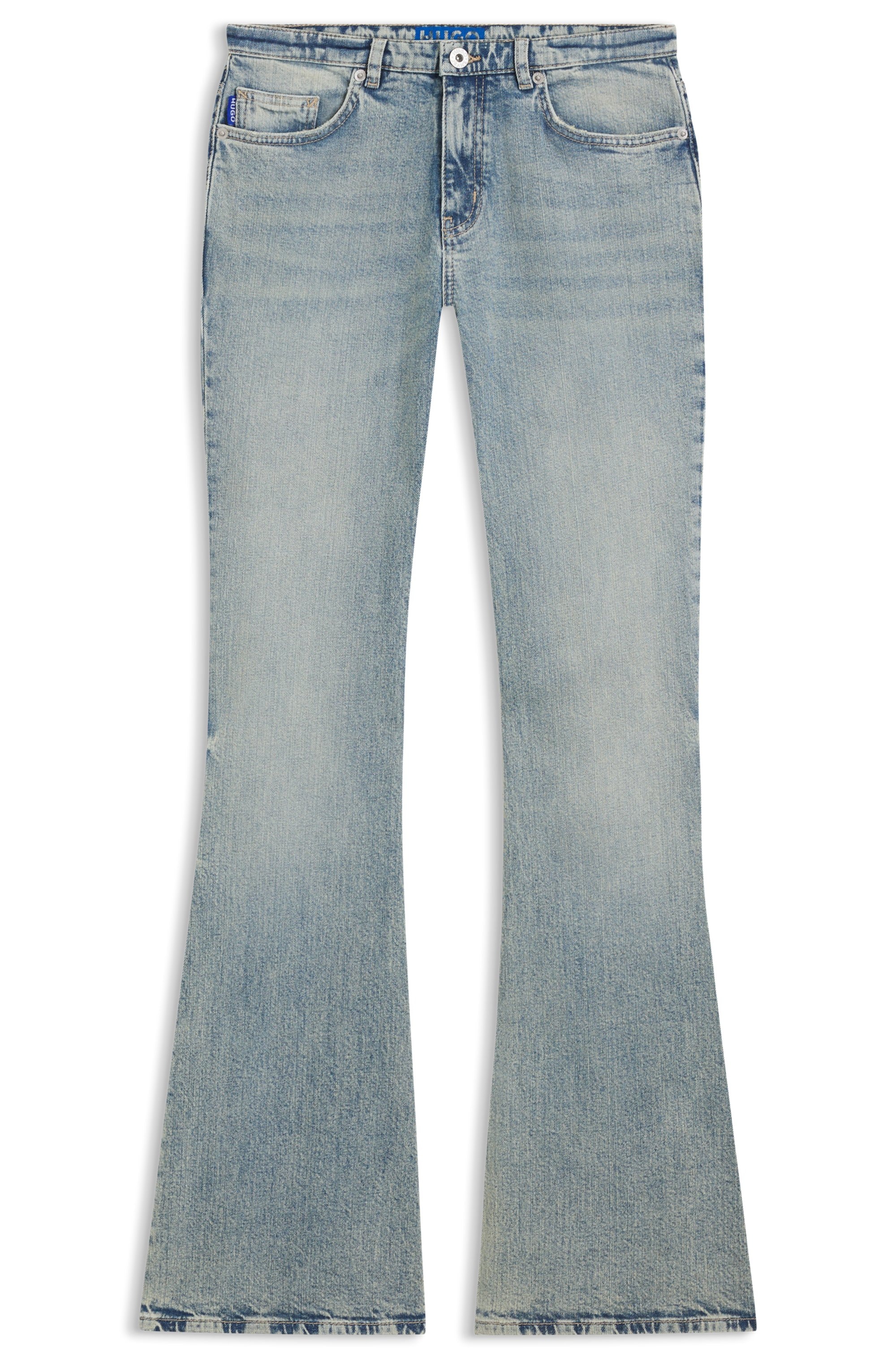 HUGO Bootcut-Jeans »Gelissa« Mid Rise, weit ausgestellt