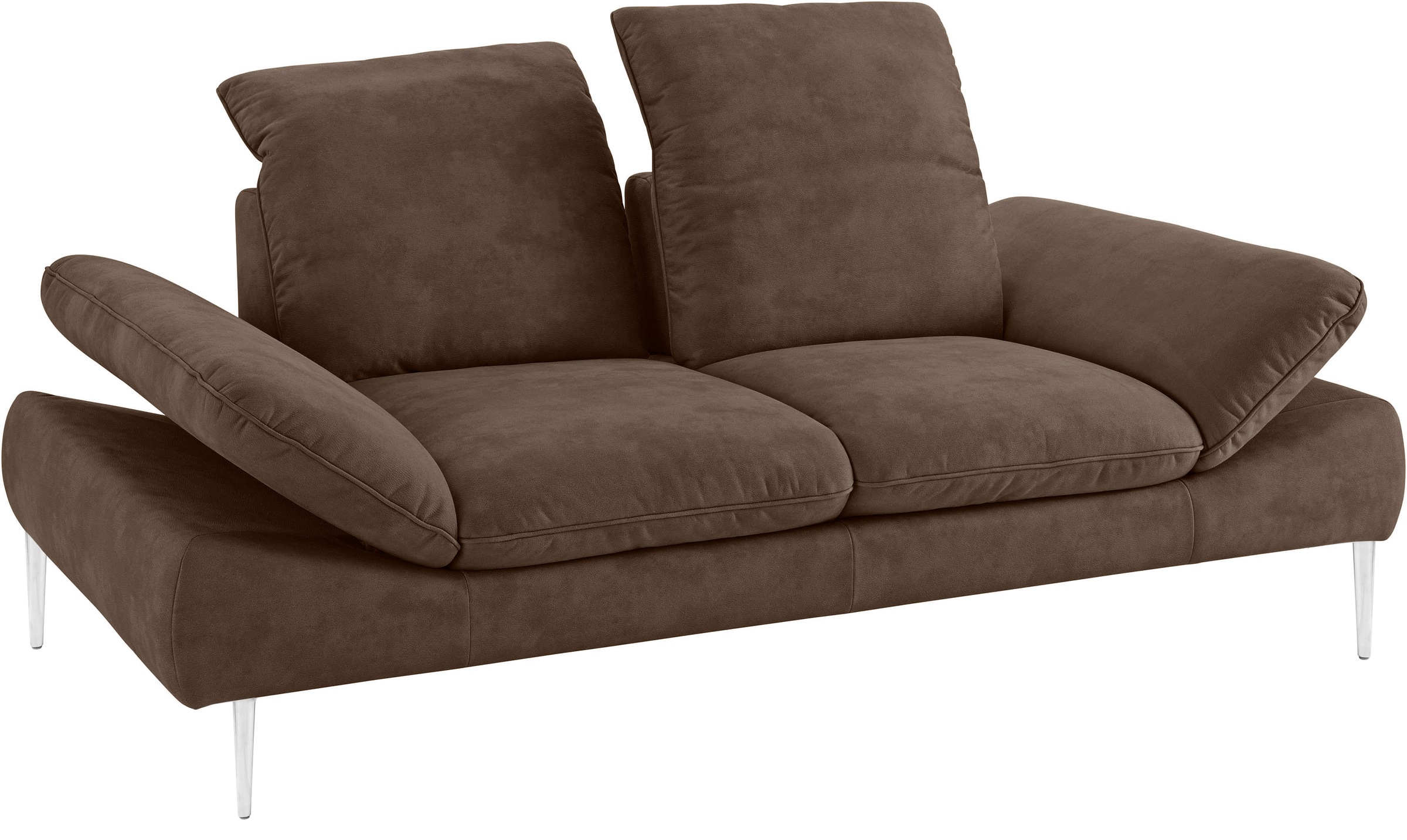 W.SCHILLIG 2-Sitzer »enjoy&MORE«, mit Sitztiefenverstellung, Füße silber matt, Breite 202 cm