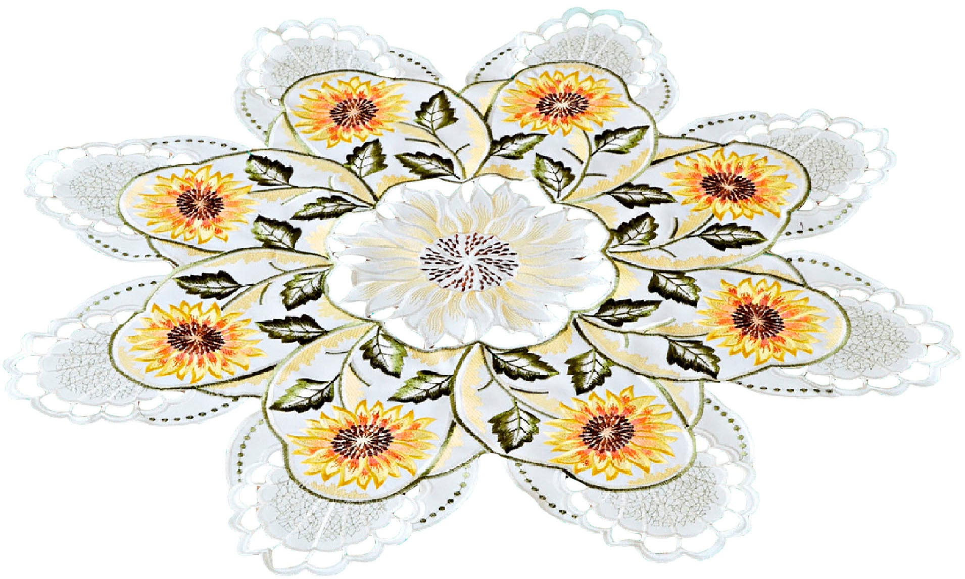 Delindo Lifestyle Mitteldecke »Sonnenblumen«, (1 St.), mit Digitaldruck günstig online kaufen