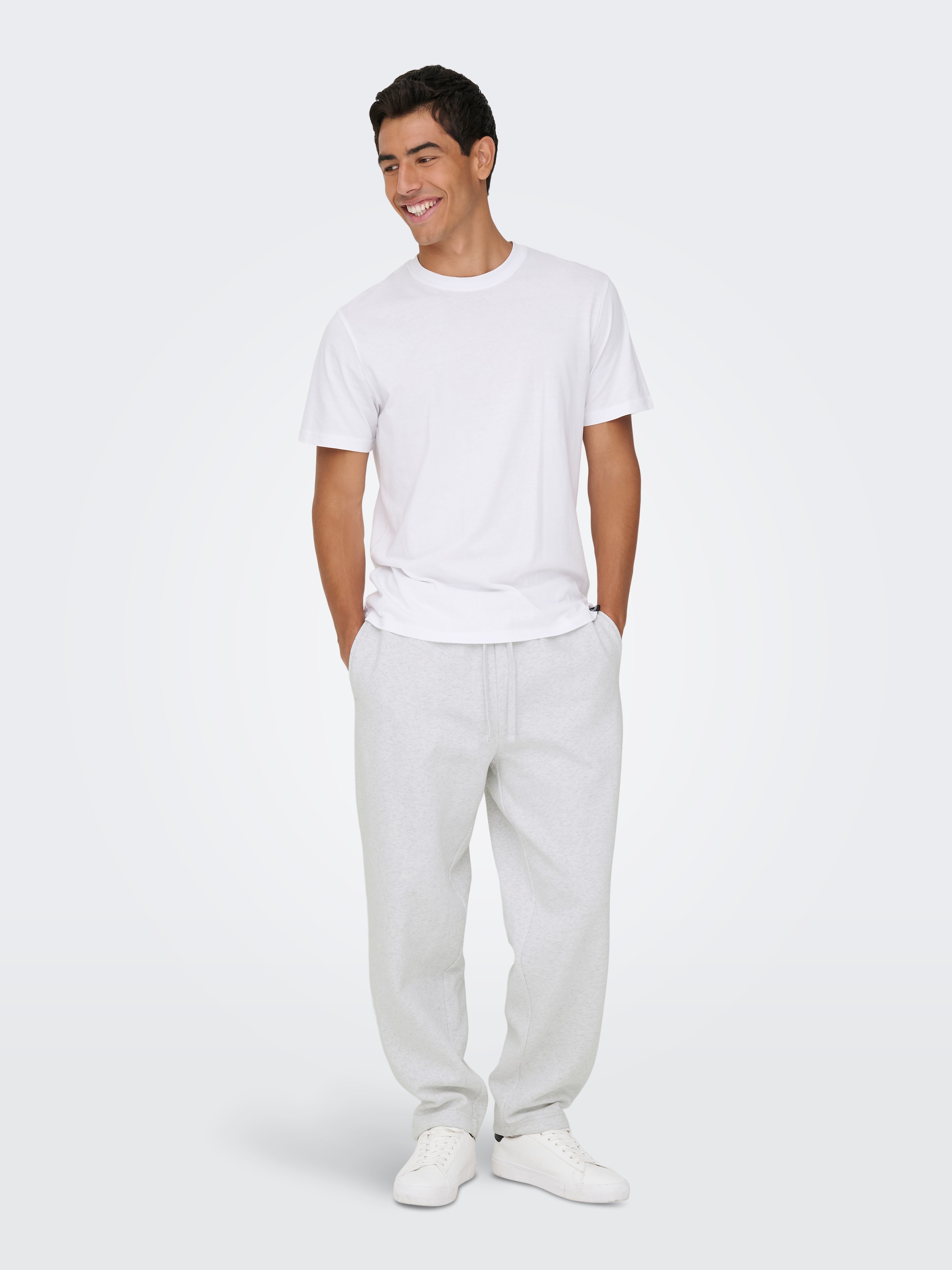 ONLY & SONS Sweathose »ONSCERES WIDE PANT NOOS«  Baumwollmischung, relaxed fit