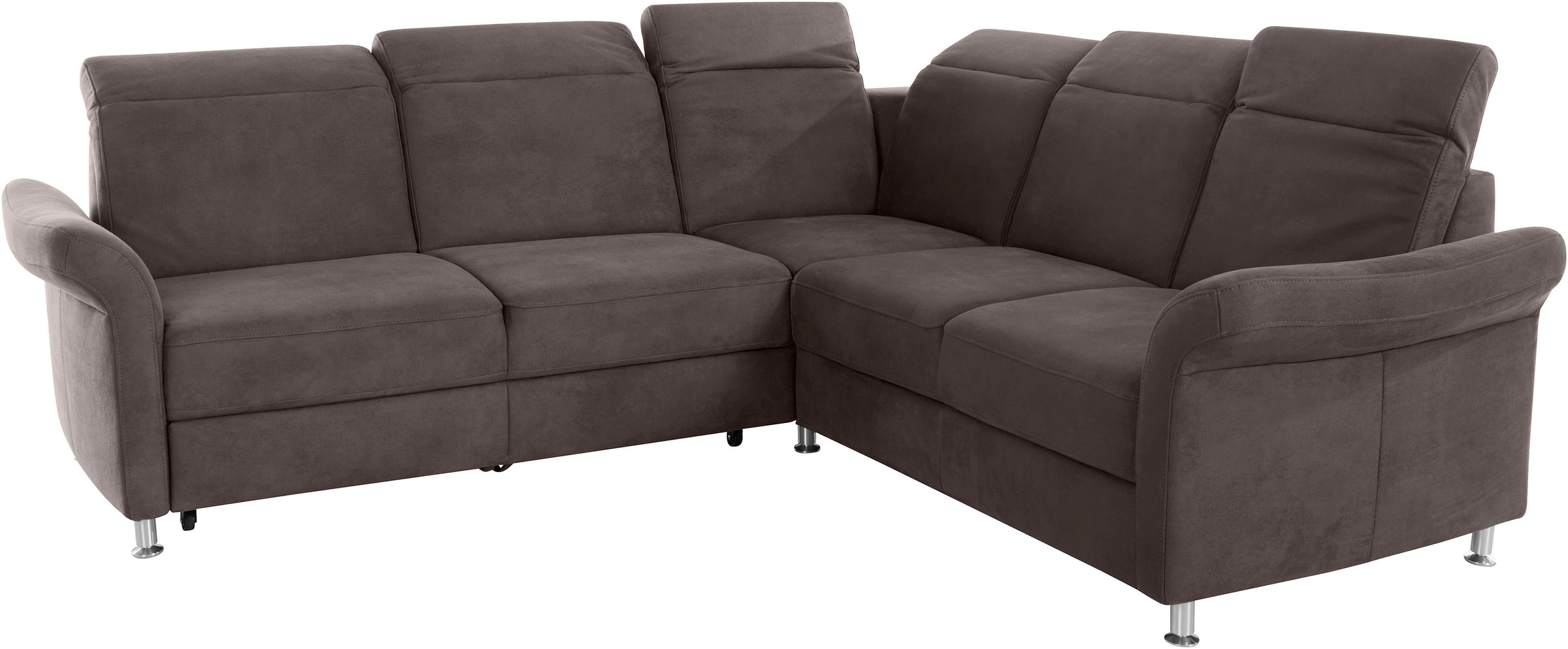 sit&more Ecksofa »Darwin L-Form«, inklusive Federkern, wahlweise mit Kopfteilverstellung, Bettfunktion