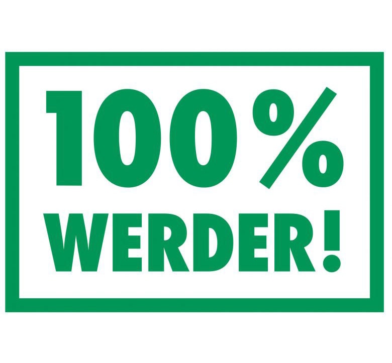 St.) (1 »Werder bestellen Bremen Wall-Art online 100%«, Wandtattoo