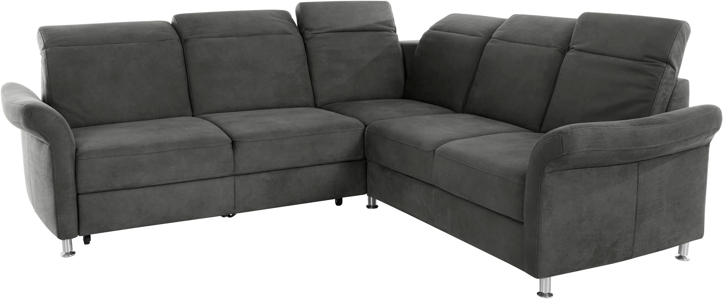 sit&more Ecksofa »Darwin L-Form«, inklusive Federkern, wahlweise mit Kopfteilverstellung, Bettfunktion