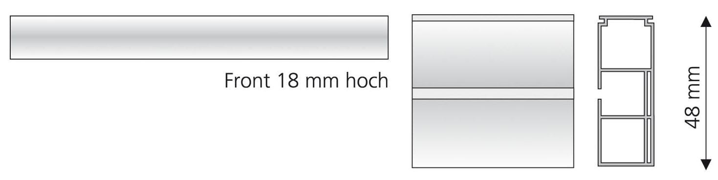 Liedeco Gardinenstange, 1 läufig-läufig, Fixmaß