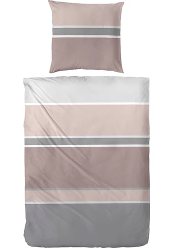 Primera Bettwäsche »Clean Stripe«, (2 tlg.), klassische Streifen, aus Mako-Satin kaufen