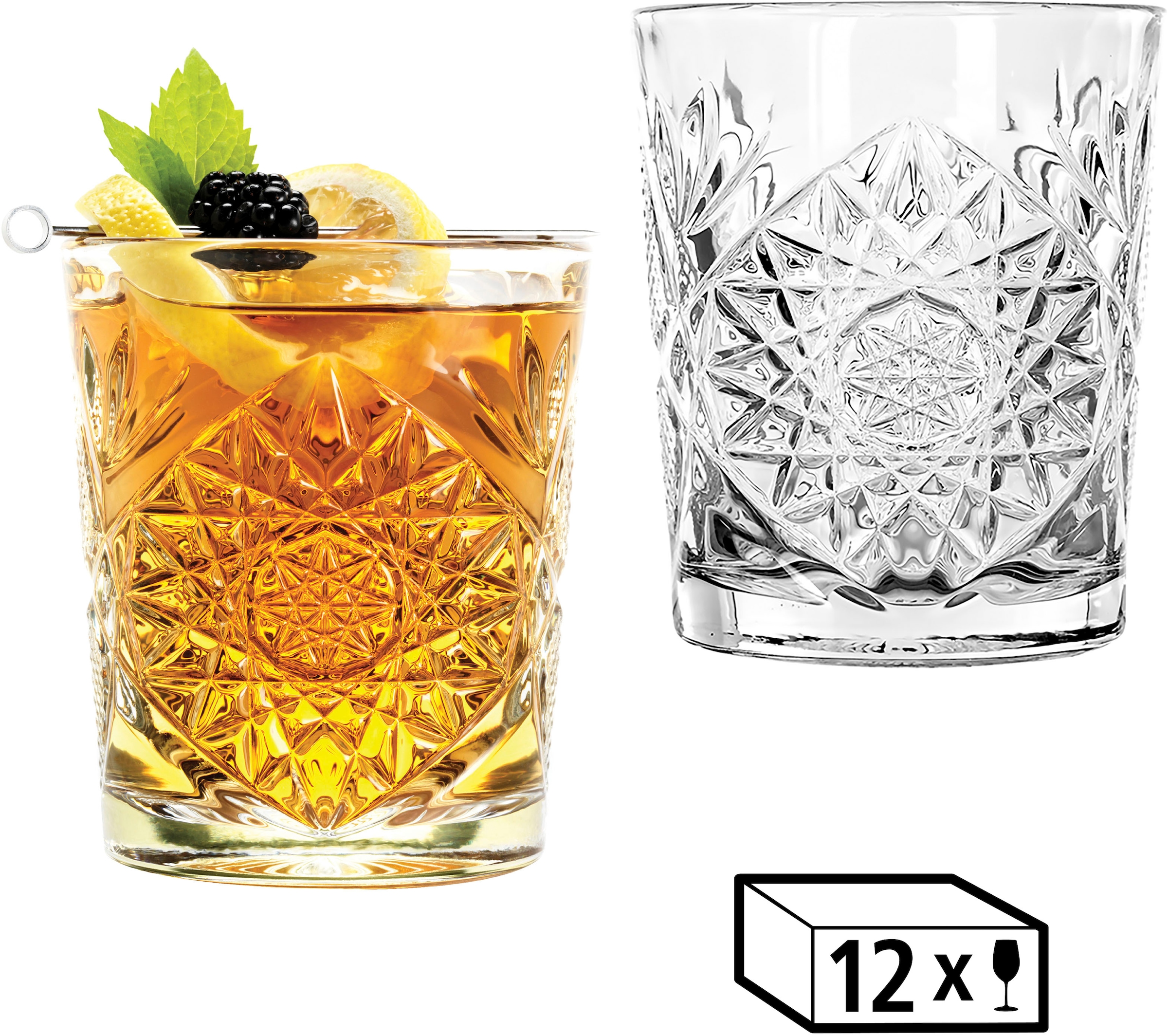 LIBBEY Tumbler-Glas »Libbey Trinkglas 12er Set -HOBSTAR-«, (Set, 12 tlg.), günstig online kaufen