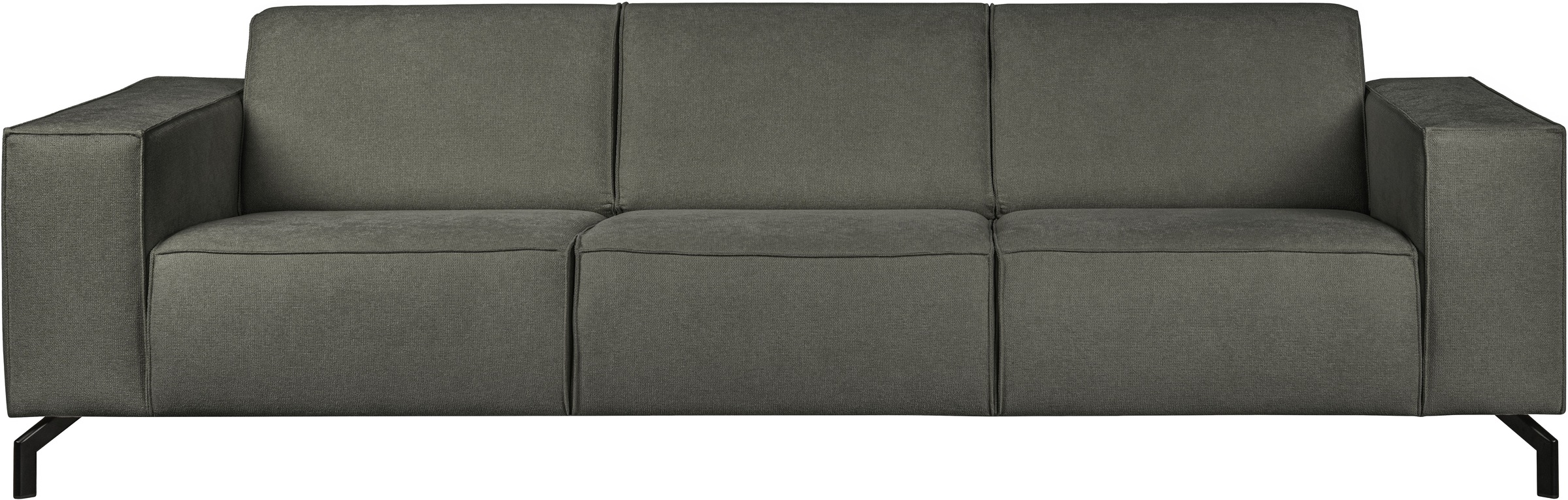 Home affaire 3-Sitzer "Lorcan 257 cm, weiches Sitzgefühl" mit schwarzen Met günstig online kaufen