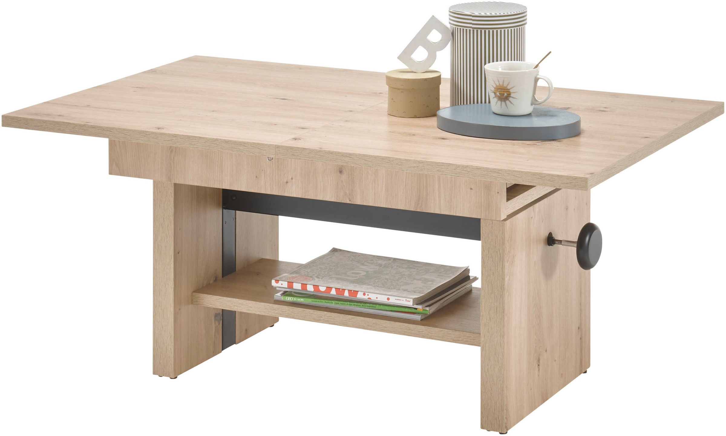 Stolkom Couchtisch »Event höhenverstellbar, ausziehbar, BxHxT 110-150x48-63 günstig online kaufen