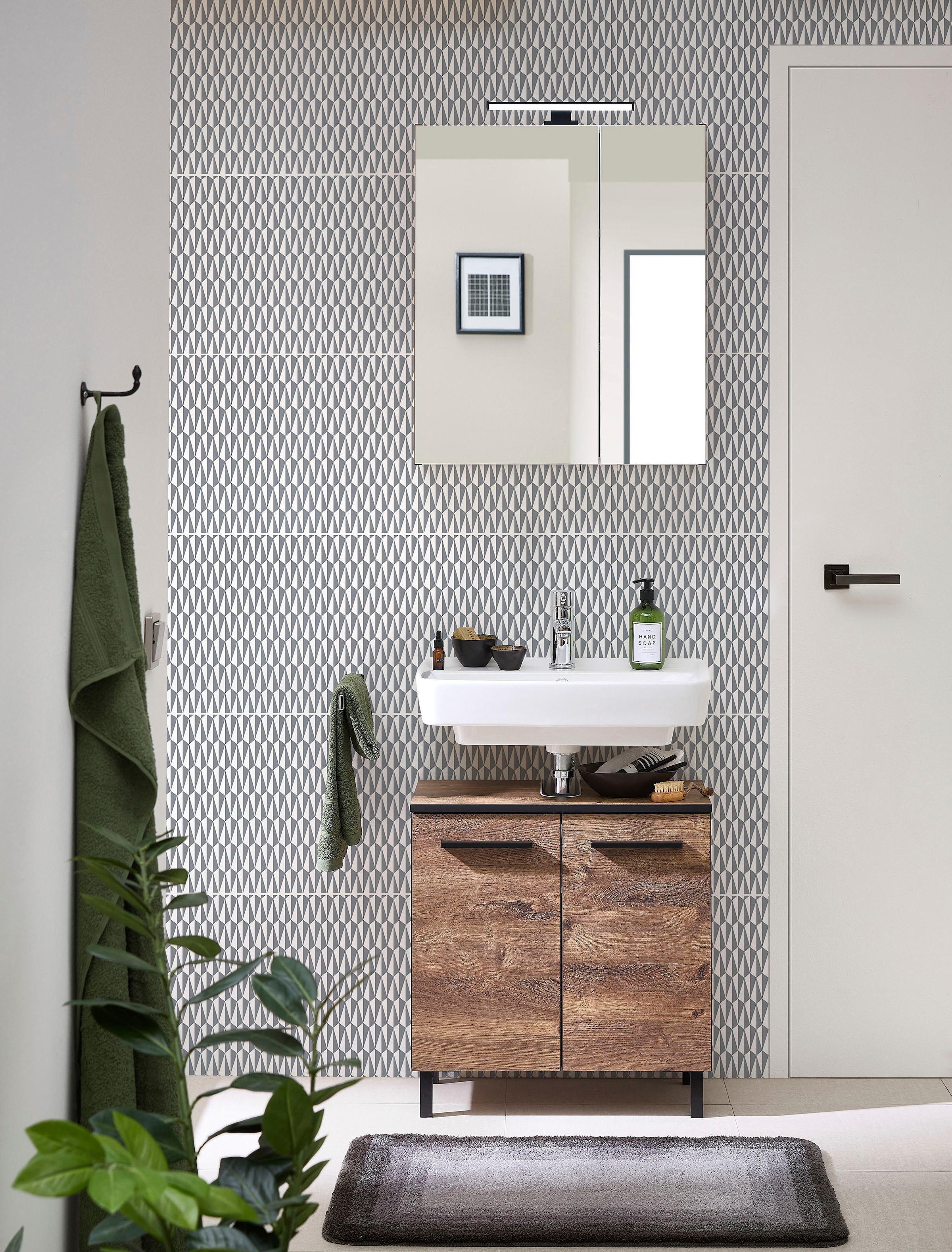 60 cm, für kaufen PELIPAL Waschbeckenunterschrank Breite Badezimmer »Quickset 374«, online