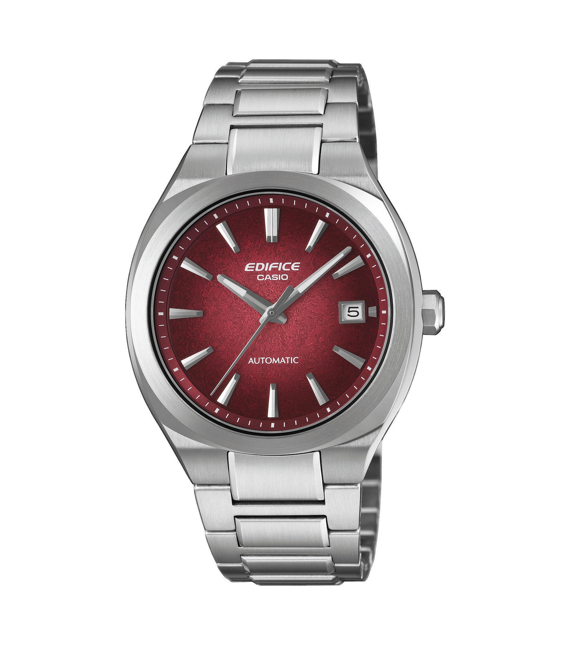 CASIO EDIFICE Automatikuhr Armbanduhr, Damenuhr, Herrenuhr, Mechanische Uhr, Edelstahlarmband