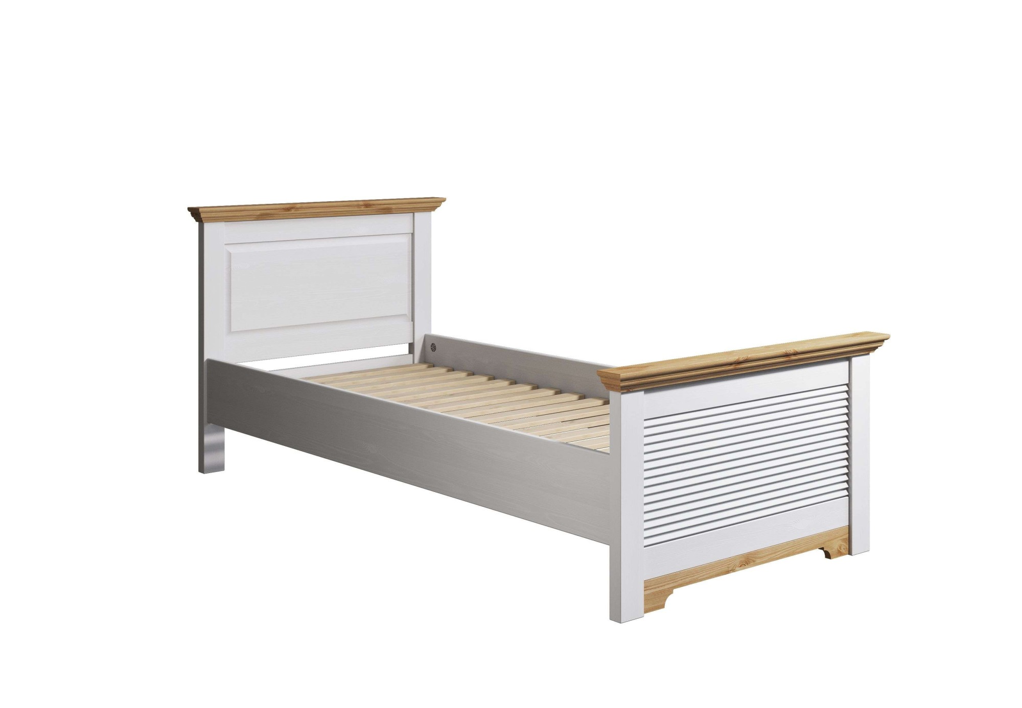 Home affaire Bett »Rauna, Landhausstil, edles Design mit Lamellen und Kasse günstig online kaufen
