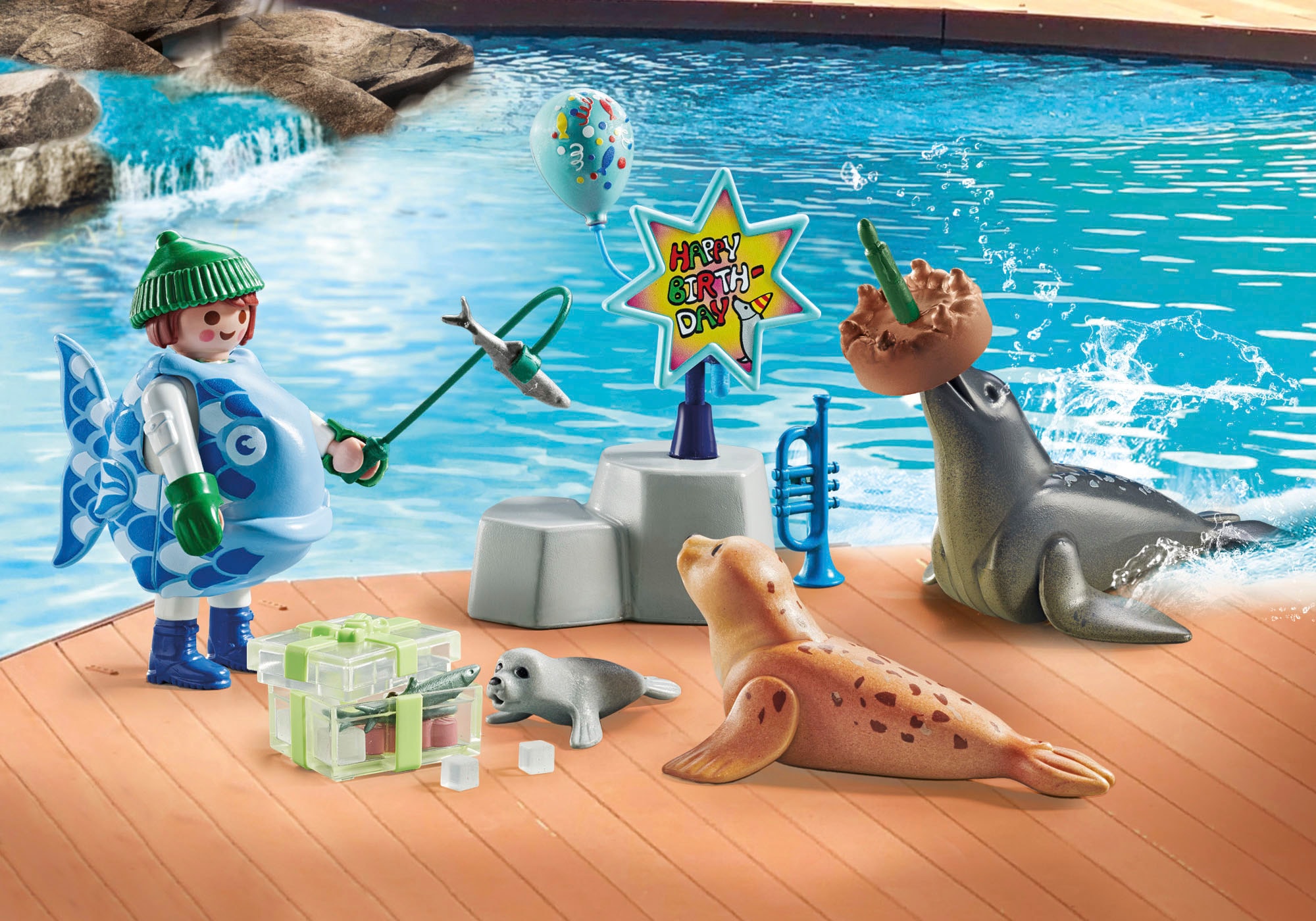 Playmobil® Konstruktions-Spielset »Tierfütterung (71448), Family Fun«, (39 St.), Made in Europe