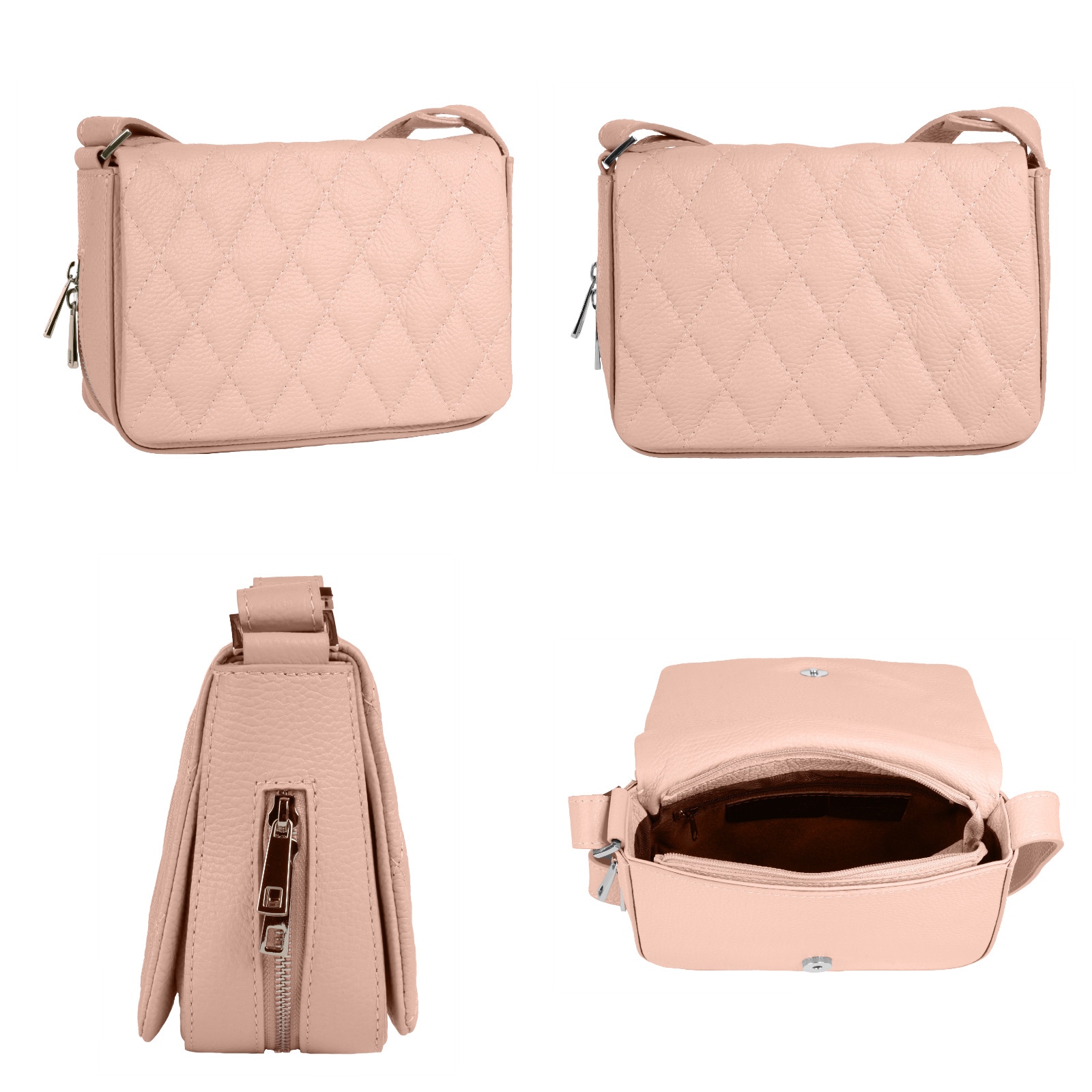 Cluty Henkeltasche, echt Leder, Made in Italy