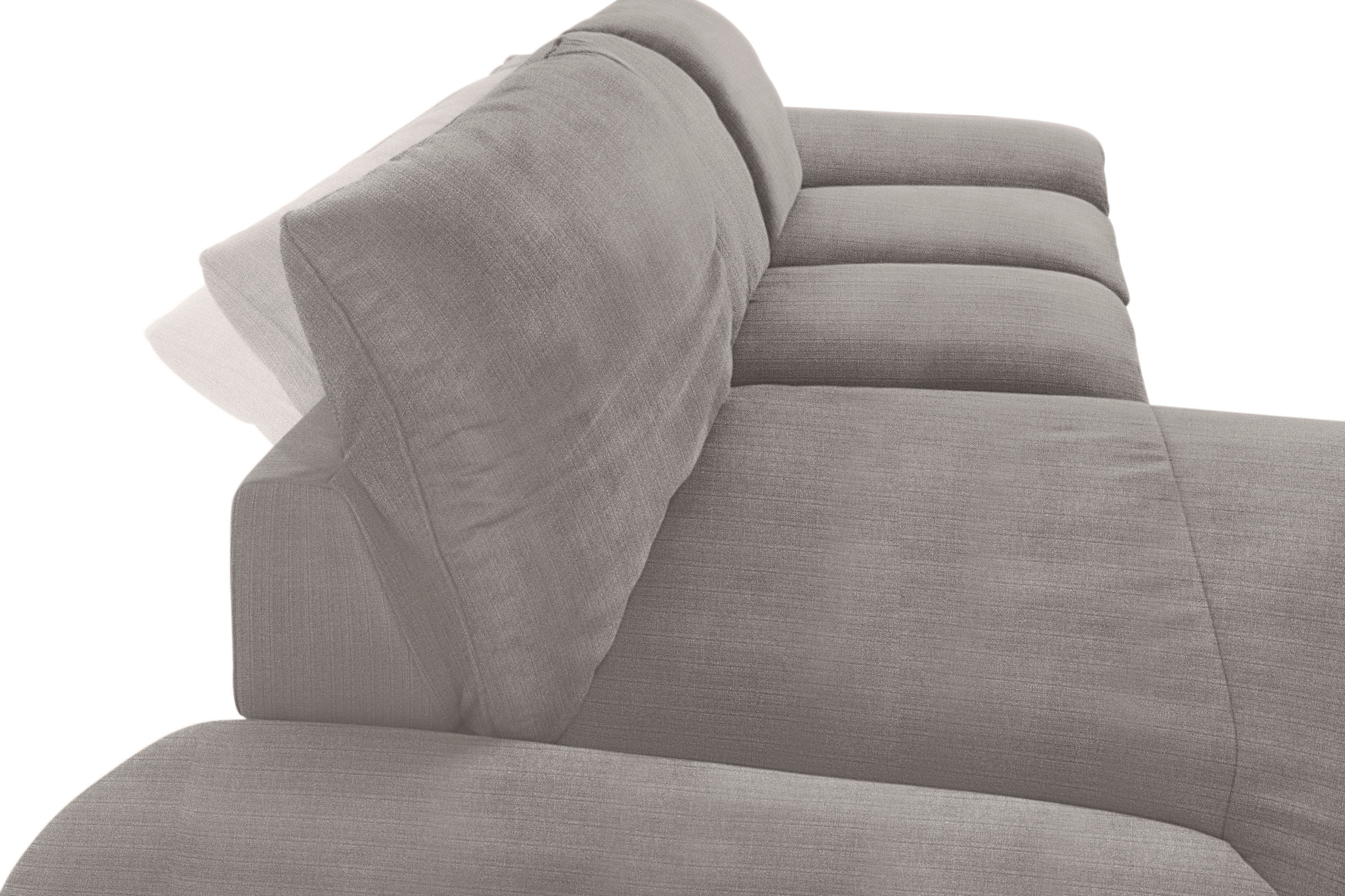W.SCHILLIG Ecksofa »enjoy&MORE, Designsofa, elegant und bequem, L-Form«, Sitztiefenverstellung, Füße schwarz pulverbeschichtet, Breite 310 cm