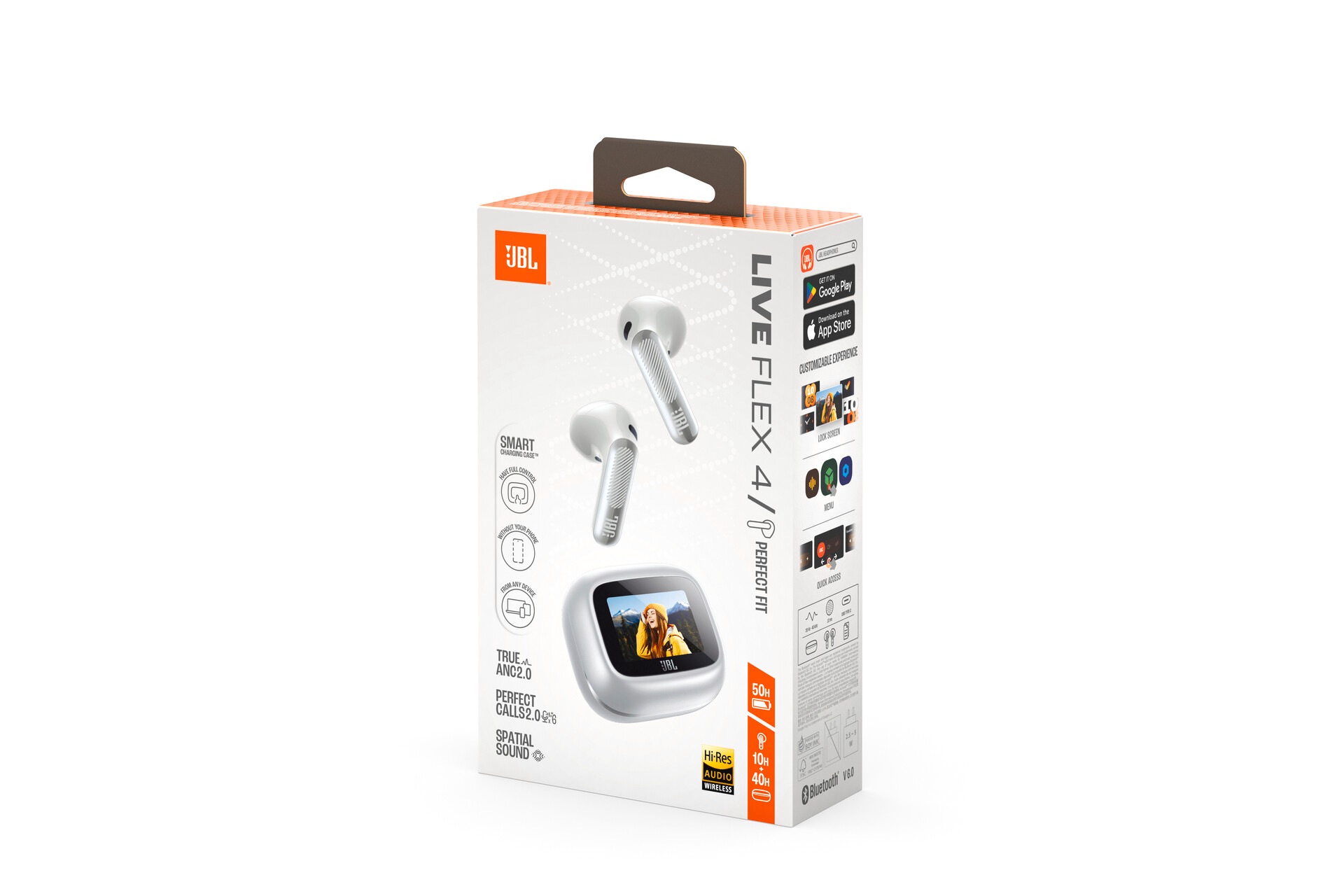 JBL wireless In-Ear-Kopfhörer »LIVE FLEX 4« A2DP Bluetooth Adaptive Noise-Cancelling | Freisprechfunktion | True Wireless Kabellose Ohrhörer mit Noise-Cancelling-Funktion