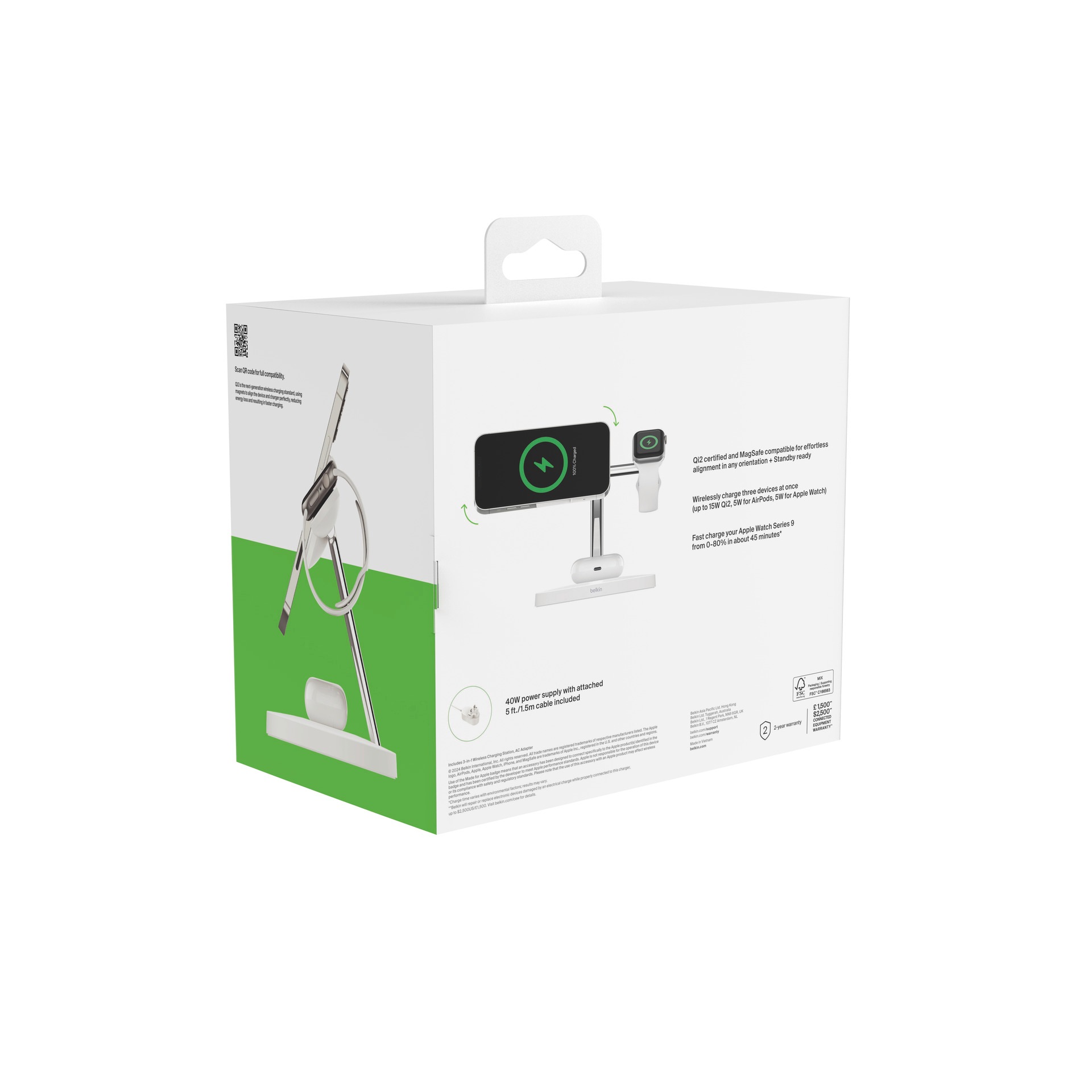 Belkin Wireless Charger »BoostCharge Pro Kabellose 3-in-1-Ladestation«