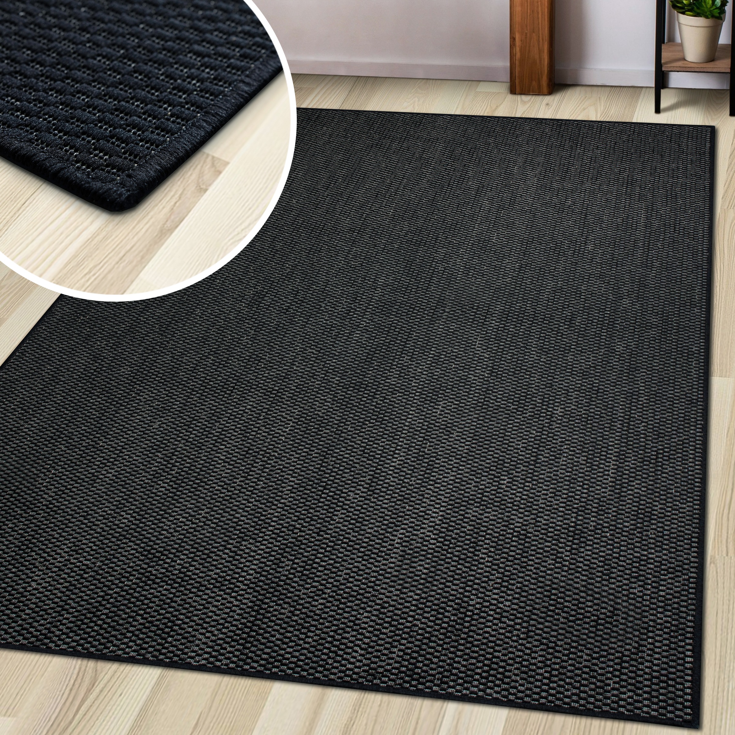 my home Teppich »Venedig auch als Läufer erhältlich«, rechteckig, 4 mm Höhe, In- und Outdoor geeignet, Sisal-Optik, Wetterfest & UV-beständig