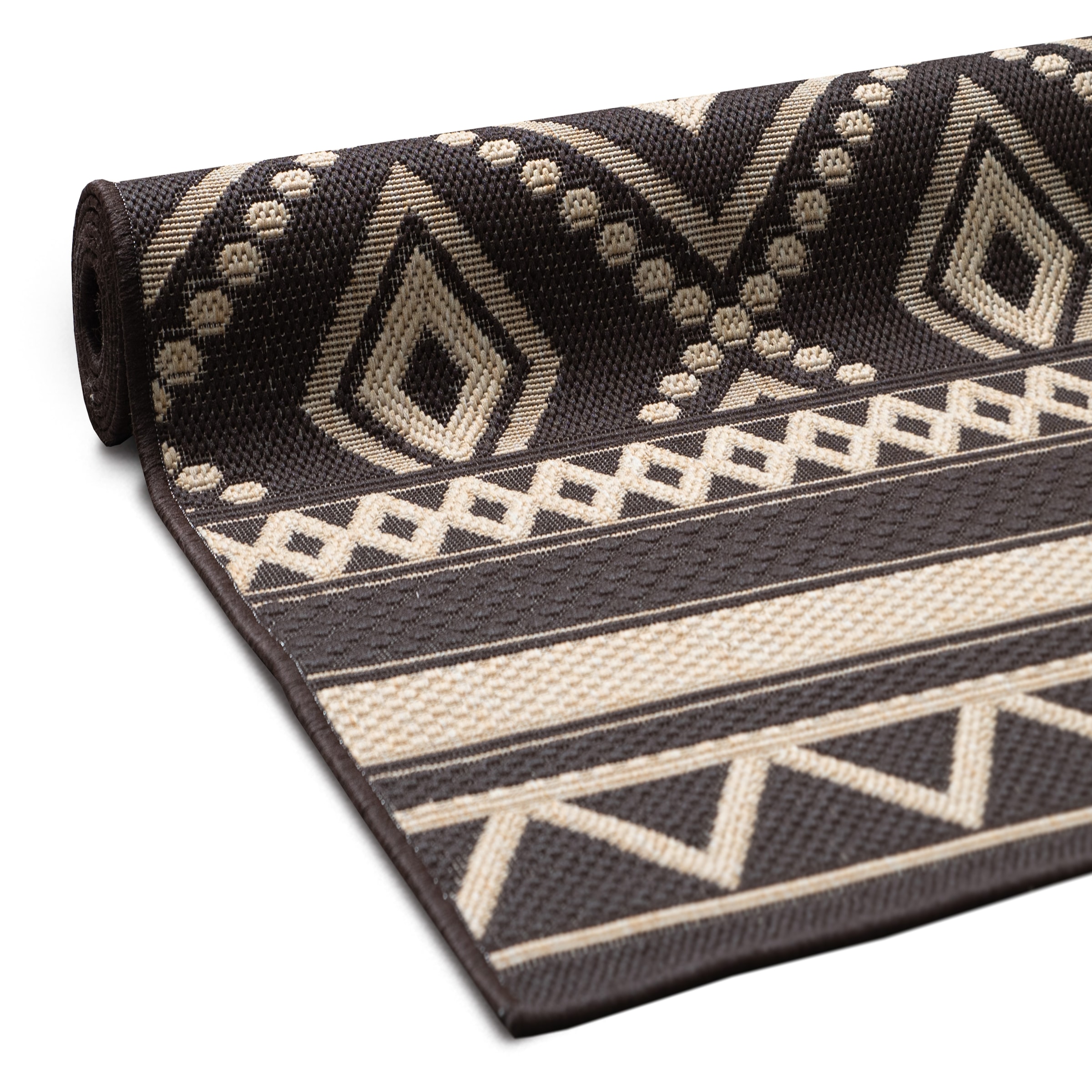 my home Teppich »Toronto auch als Läufer erhältlich«, rechteckig, 3 mm Höhe, In- und Outdoor geeignet, Sisal-Optik, Wetterfest & UV-beständig, Boho