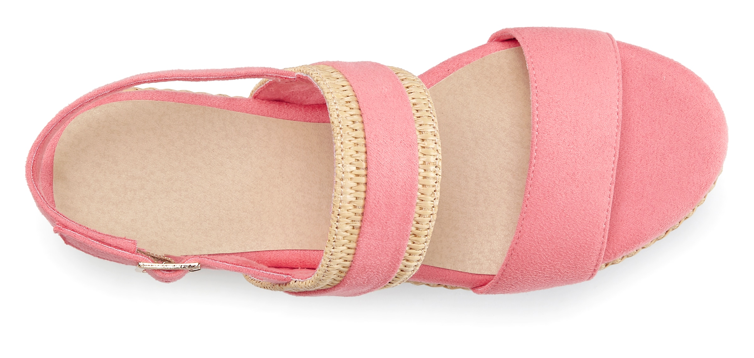 Beachtime by Lascana Sandalette »Sommerschuh, Sandale, offener Schuh, Keilsandalette,«  NEU mit Keilabsatz VEGAN