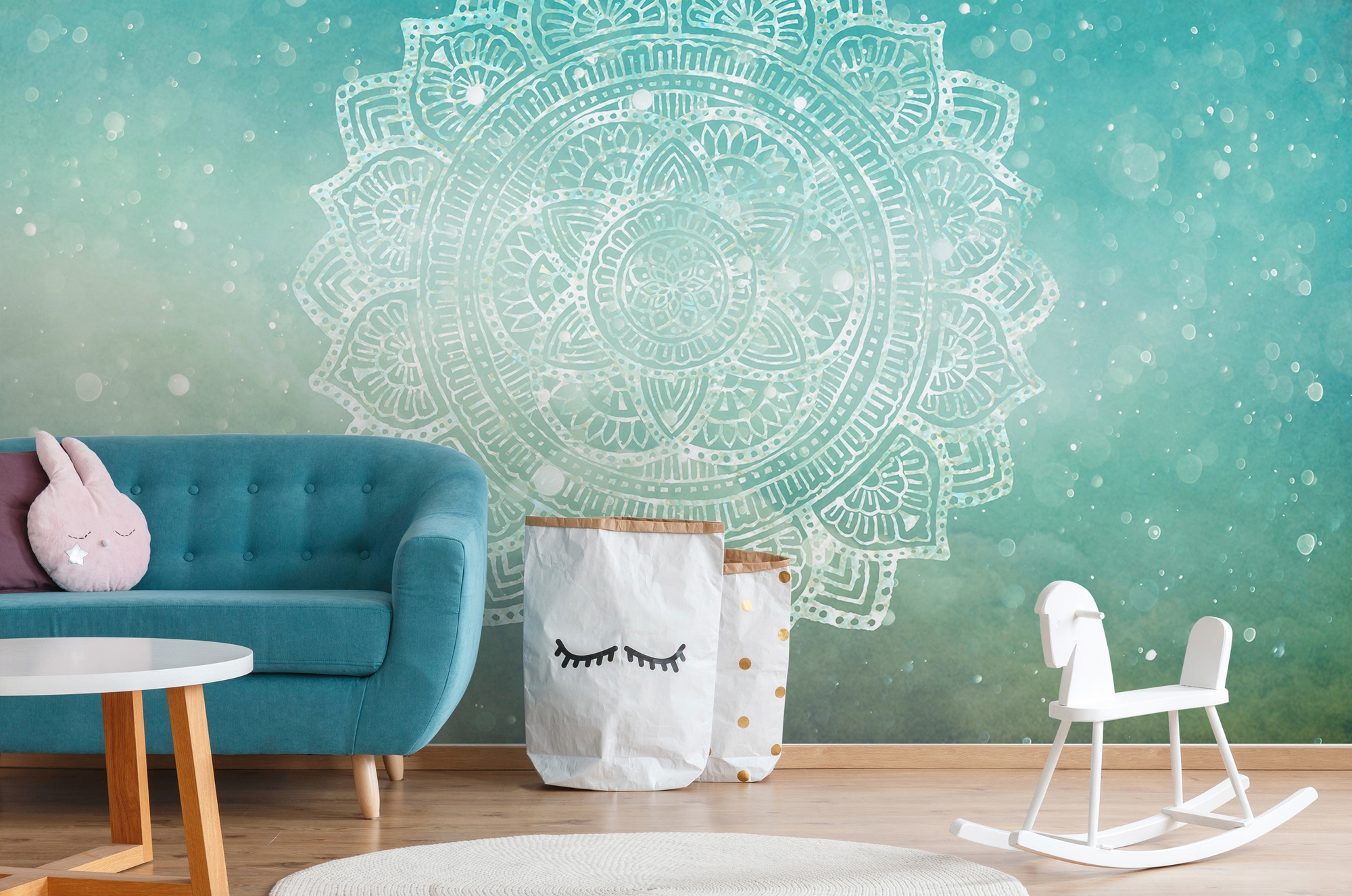 Architects Paper Fototapete »Atelier 47 Mandala Artwork 2« orientalisch glatt Vlies, Wand, Schräge, Decke