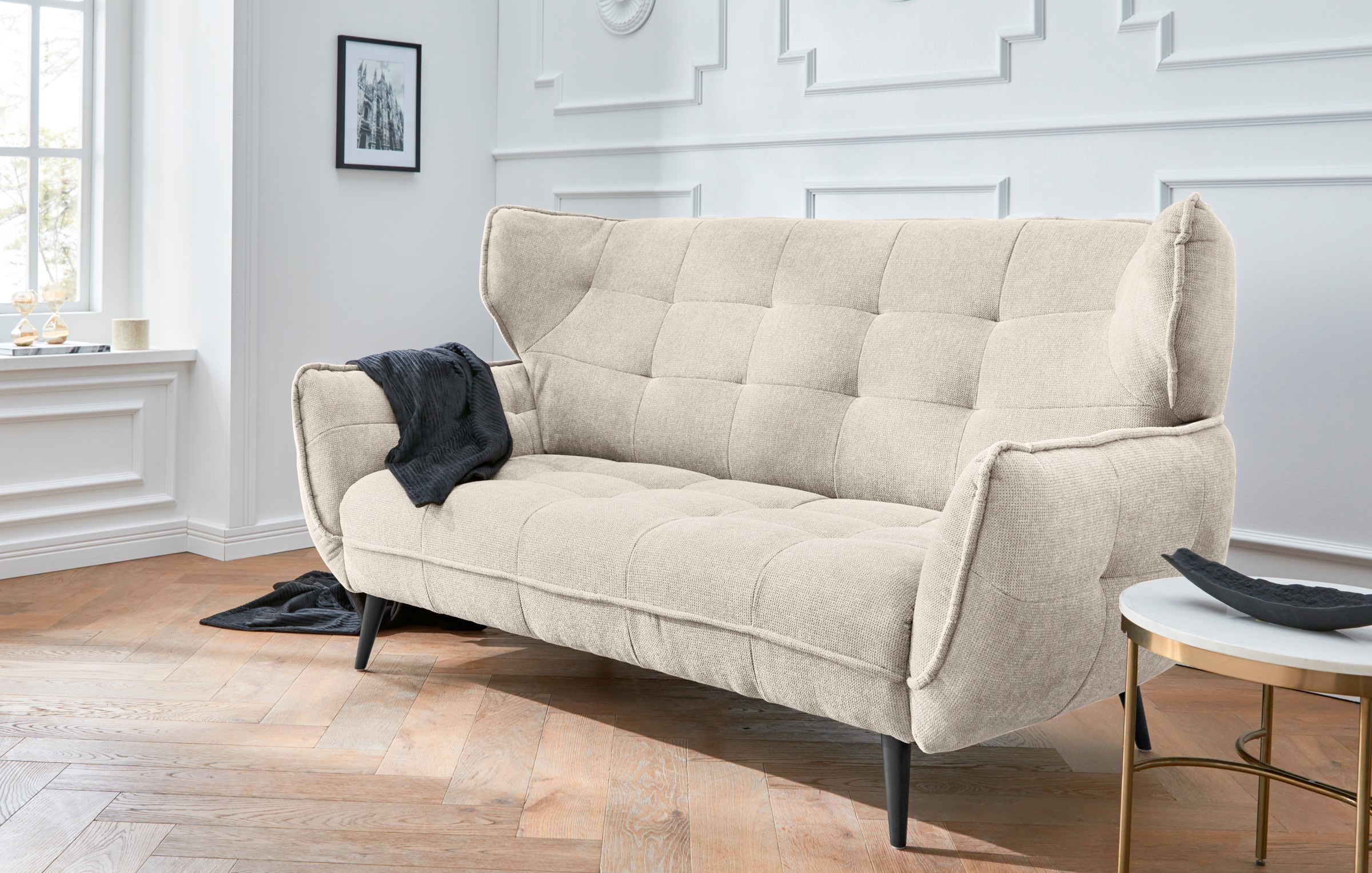 Leonique 2-Sitzer »Ariana«, Big-Sofa bzw. stylischer Hochlehner günstig online kaufen