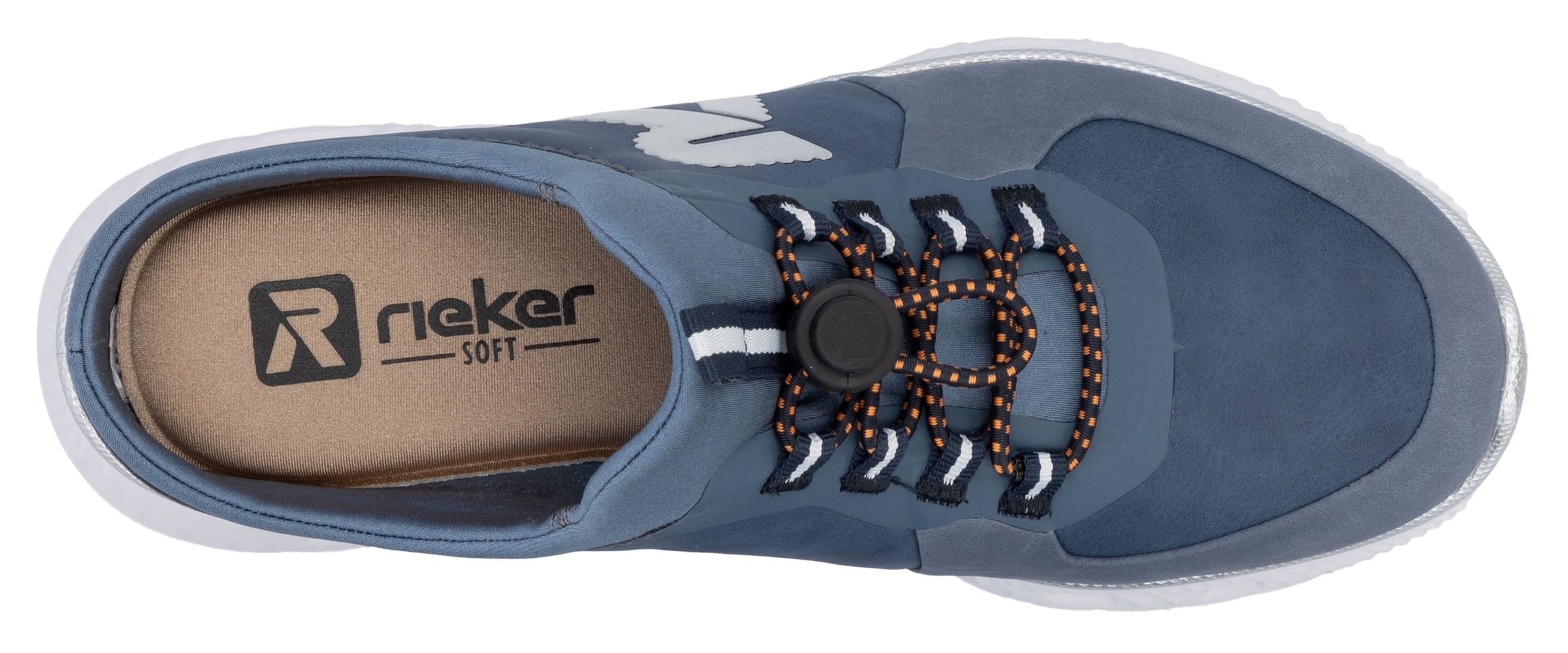 RIEKER Sport Clog, Schlupfschuh, Sabot, Sneaker mit aufgesetztem Schnellverschluss