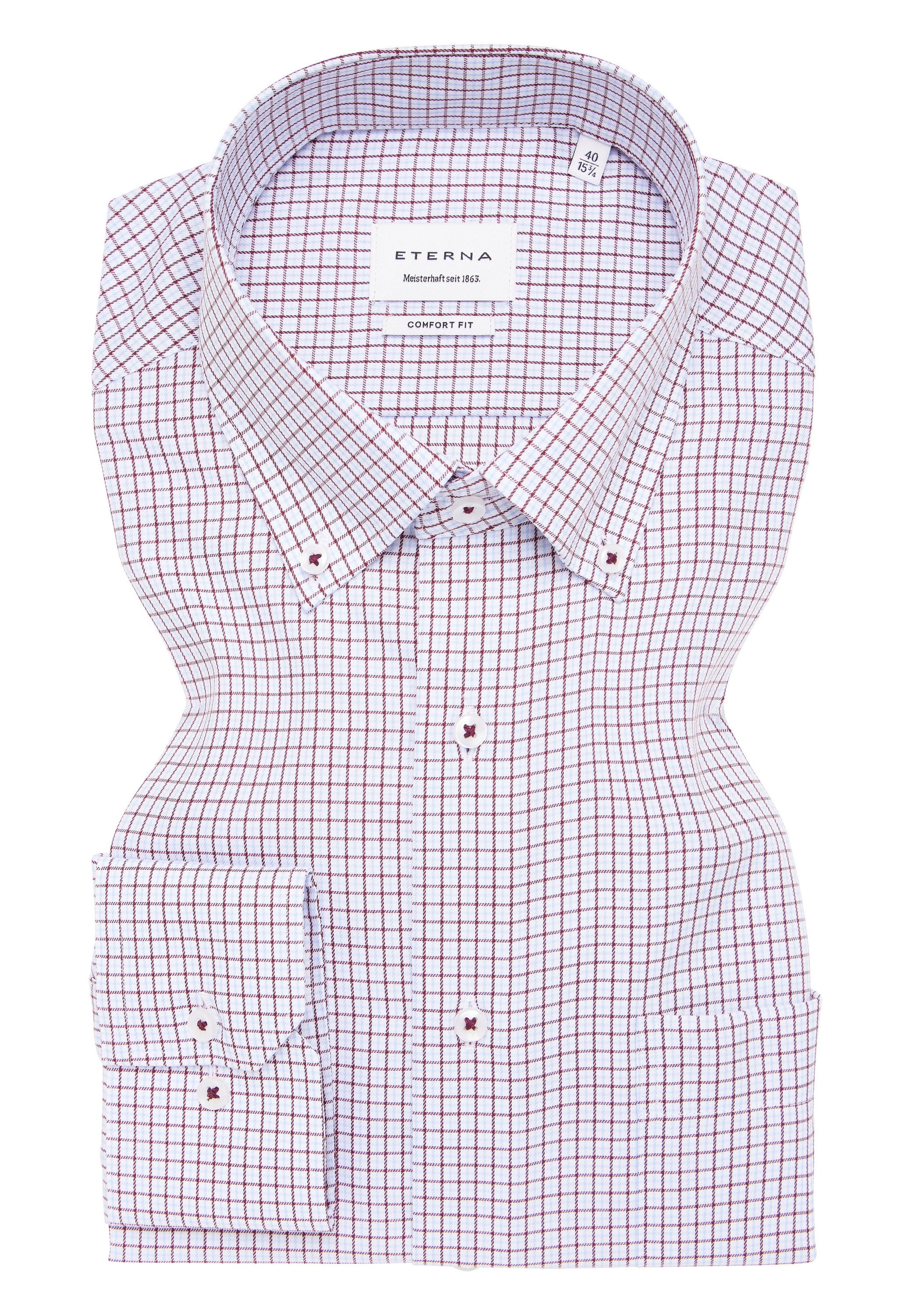 Eterna Langarmhemd »COMFORT FIT« NON IRON (bügelfrei)