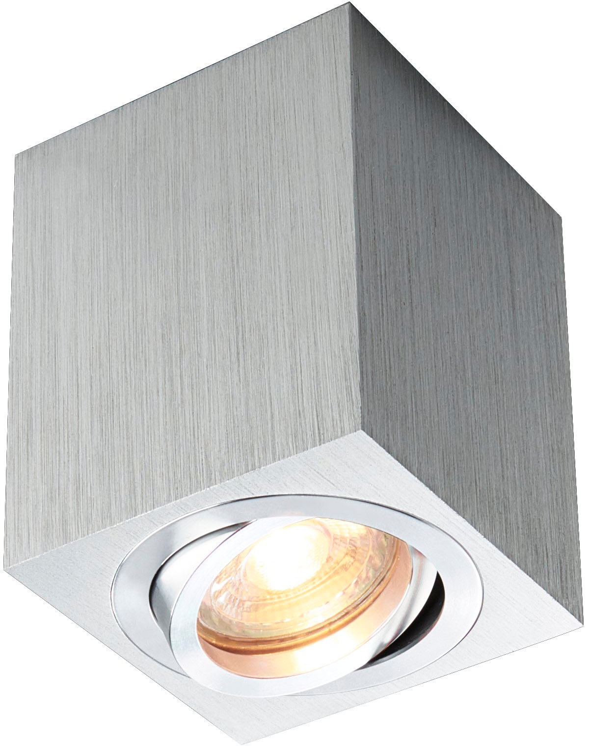 HEITRONIC Deckenleuchte »ADL8001«, 1 flammig, Leuchtmittel GU10 | ohne Leuchtmittel, Aufbauleuchte,Aufbaulampe, für Esszimmer, Flur, Wohnzimmer, schwenkbar