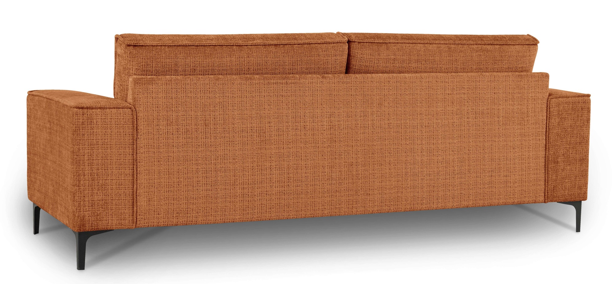 Places of Style 3-Sitzer »3er Sofa Oland, Struktur, Flachgewebe, Luxus-Microfaser, Boucle«, 224 cm, Wellenunterfederung, Skandi-Design, Metallfüße