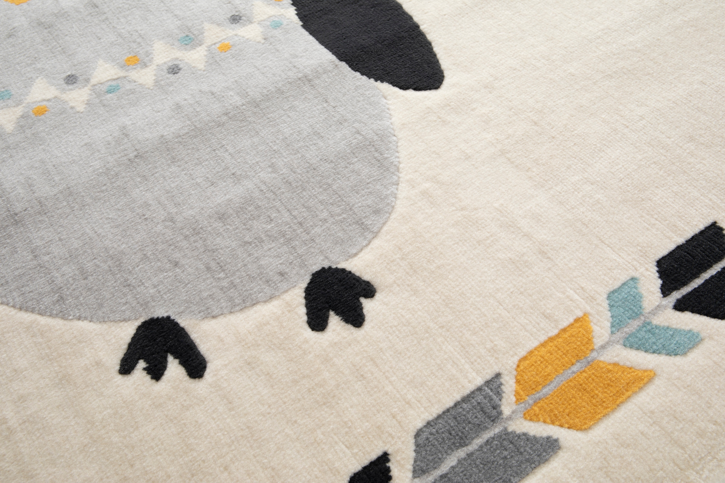 Primaflor-Ideen in Textil Kinderteppich »COCOON - Wunderwelt«, rechteckig, 6 mm Höhe, Kurzflor, Motiv Pinguin