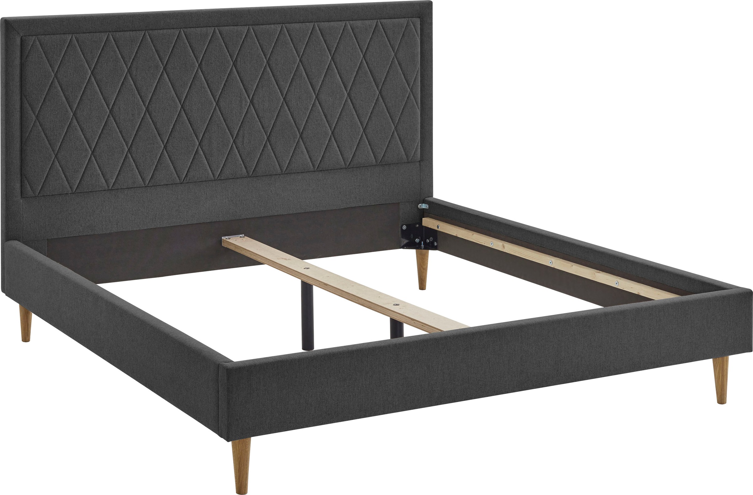 ATLANTIC home collection Polsterbett "Paulin" mit gestepptem Kopfteil günstig online kaufen
