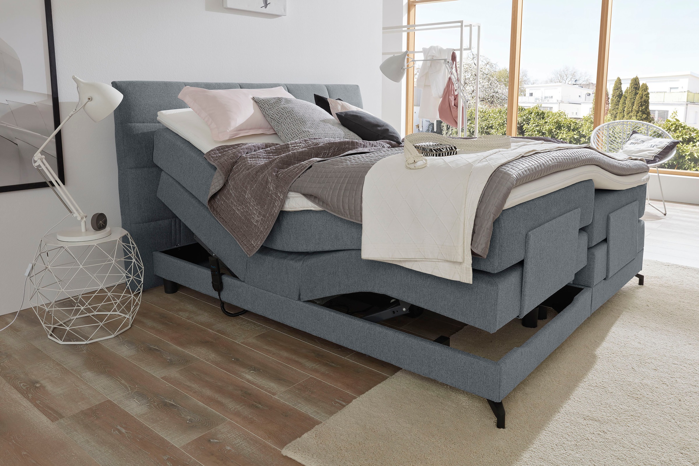 5. Bild von ADA trendline Boxspringbett »Emalia«, inklusive Matratze und Topper, in verschiedenen Größen und Härtegraden