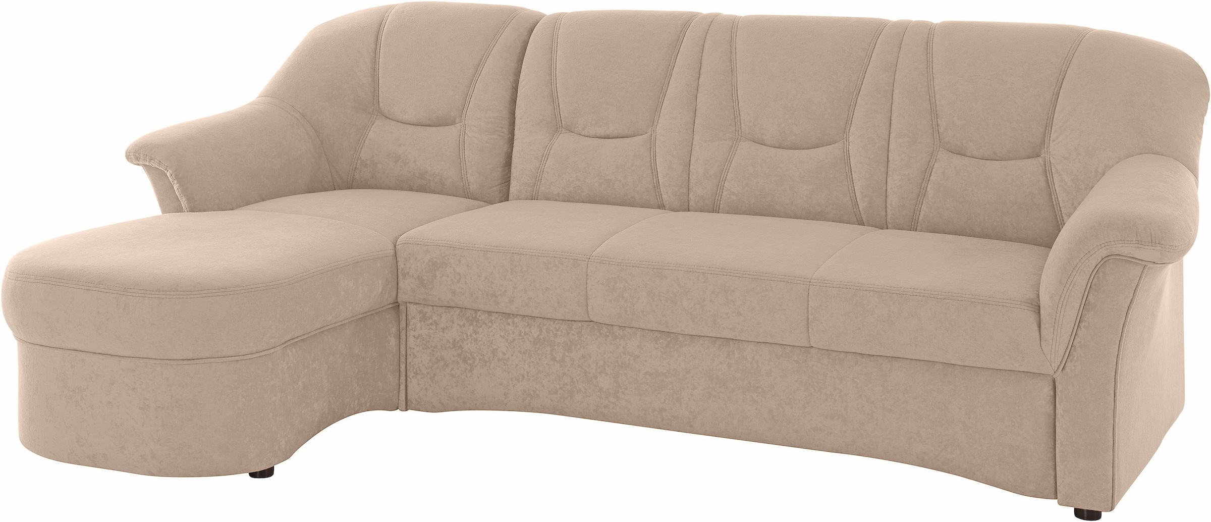DOMO collection Ecksofa »Sarafina zeitlos und komfortabel, optional mit Federkern, L-Form«, wahlweise mit Bettfunktion