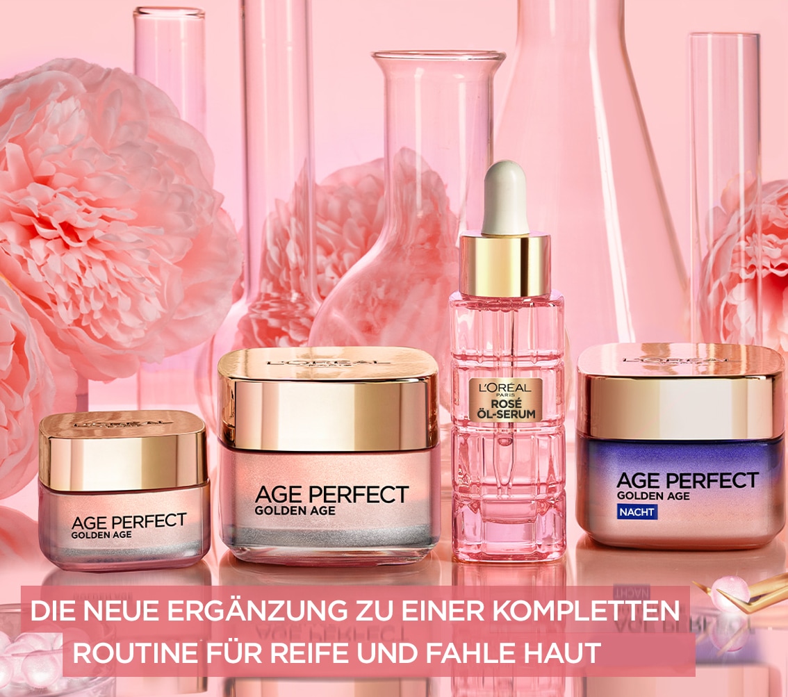 L'ORÉAL PARIS Tagescreme »AGE PERFECT GOLDEN AGE ROSÉ-TAGESPFLEGE« für reife Haut, mit Calcium und Vitamin B3, strafft die Haut
