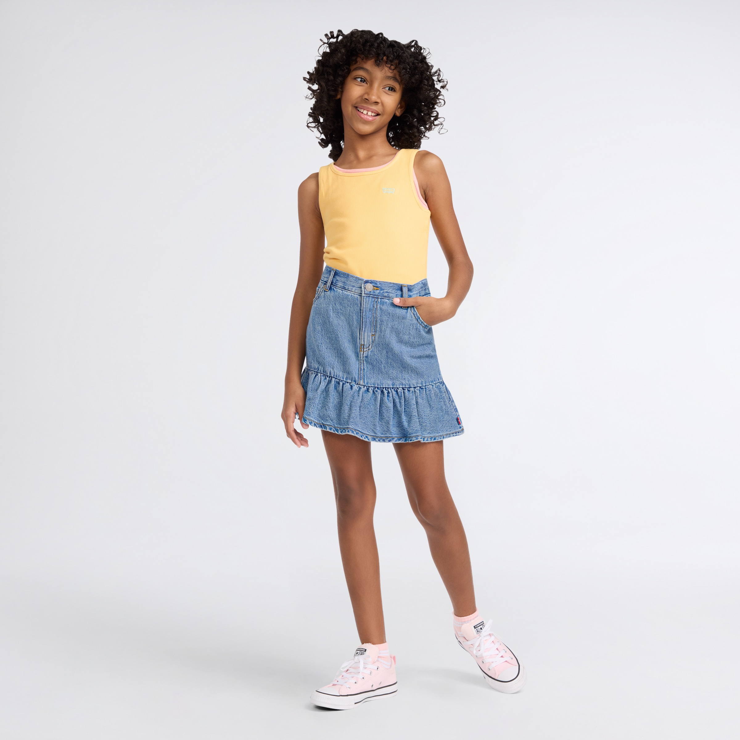 Levi's® Kids Minirock »LVG FLOUNCE SKORT« for Girls, halb Shorts halb Rock, im 5-Pocket-Style