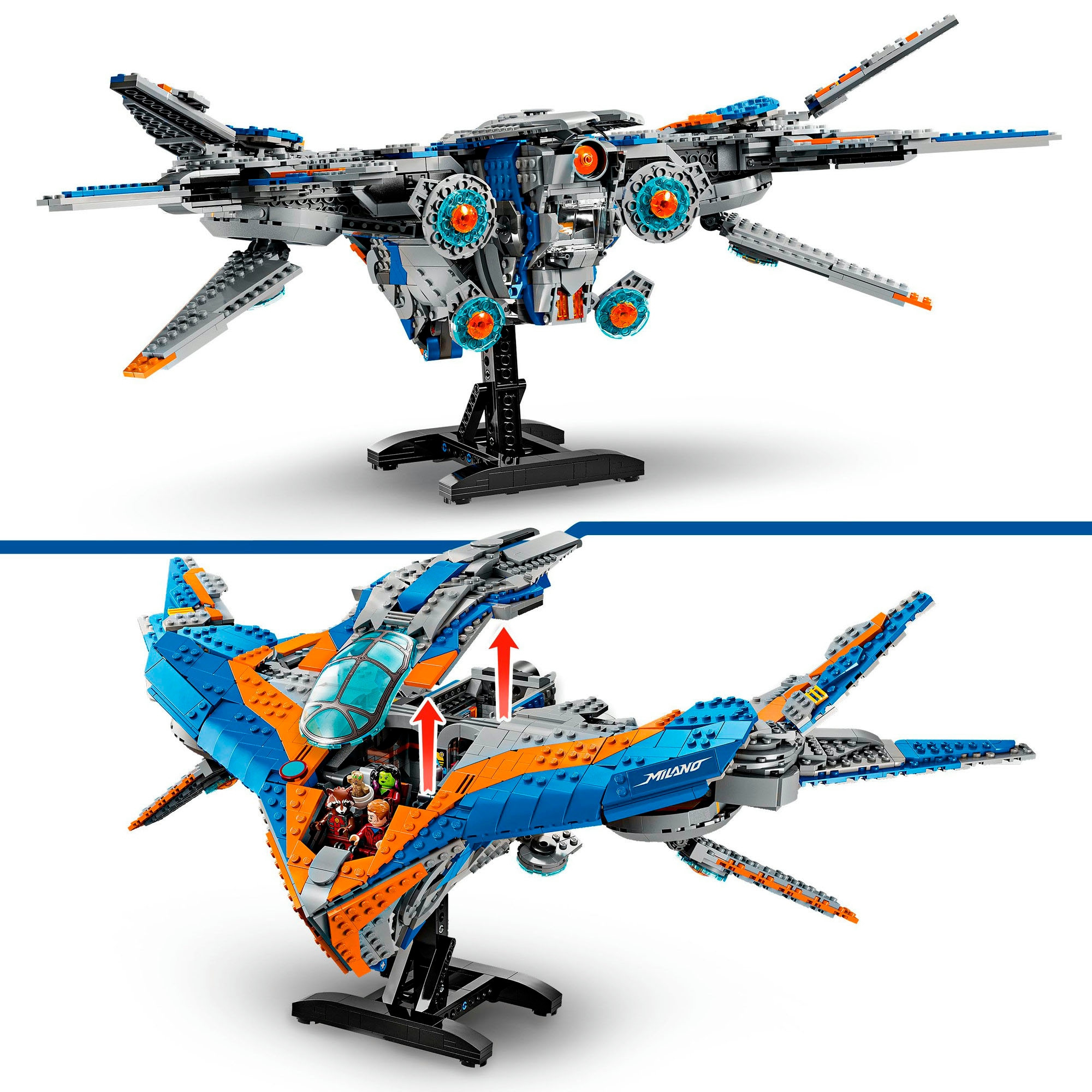 LEGO® Konstruktionsspielsteine »Guardians of the Galaxy: Die Milano (76286), LEGO Super Heroes«, (2090 St.), Made in Europe