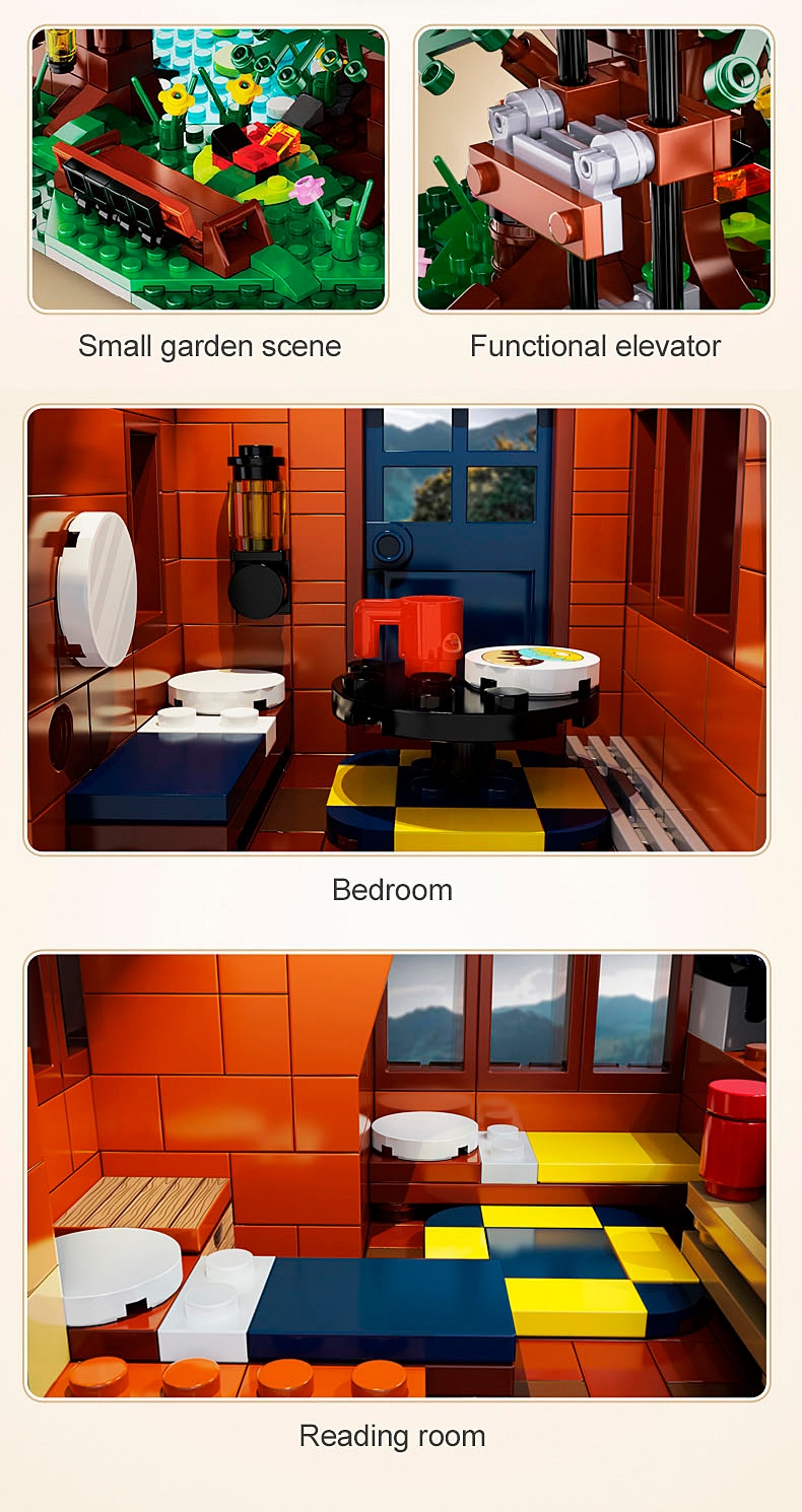 Jamara Konstruktions-Spielset »CaDA, Bricks, Baumhaus 4 Jahreszeiten (402866)« mit LED Licht