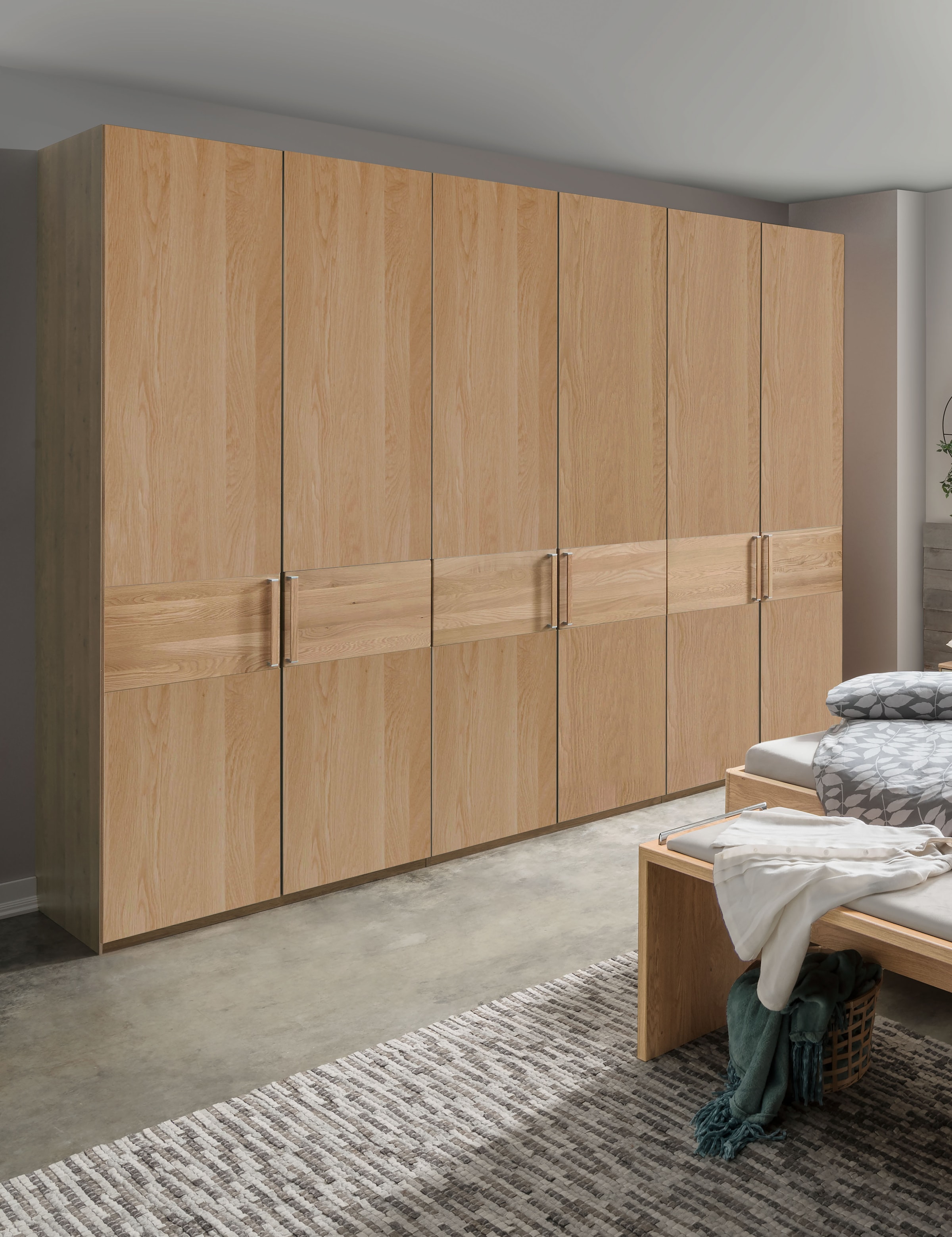 WIEMANN Kleiderschrank "Kiruna" mit Kristallspiegel günstig online kaufen