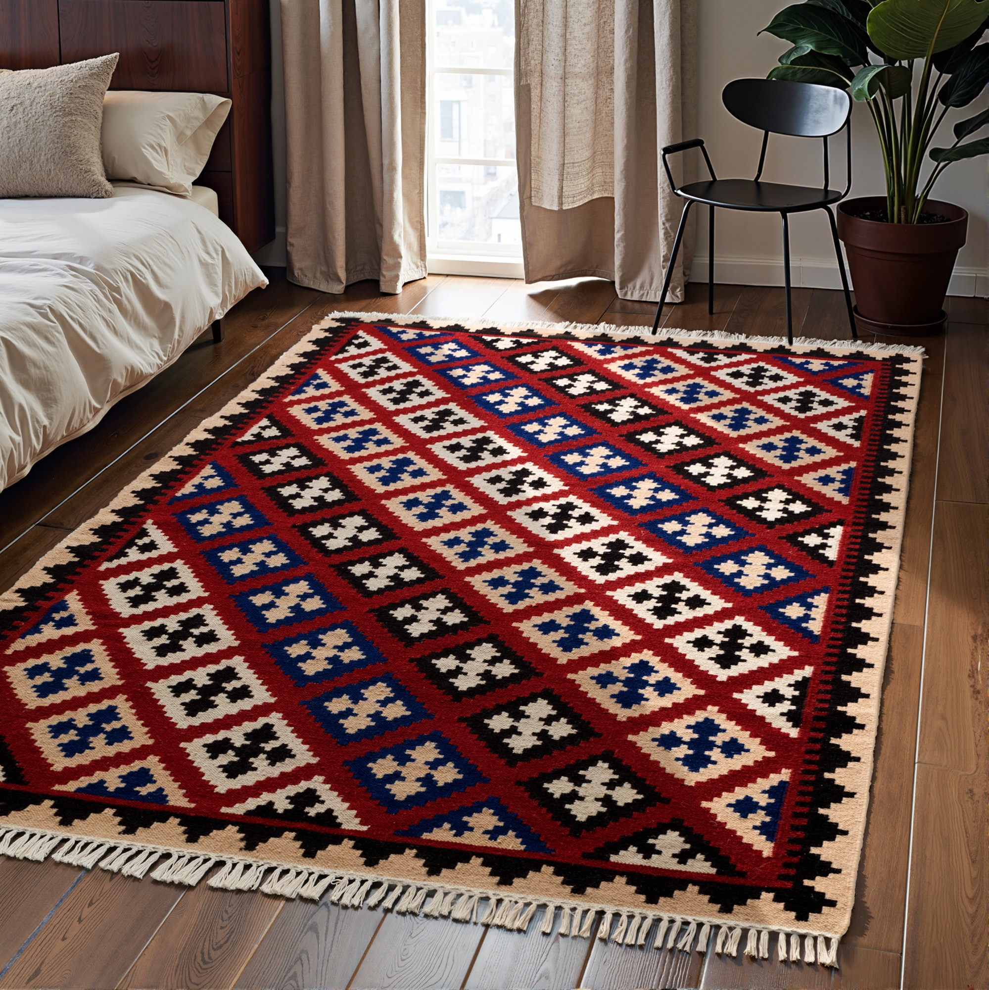 HANSE Home Teppich »Kelim Rami«, rechteckig, 3 mm Höhe, Wolle, Baumwolle, N günstig online kaufen